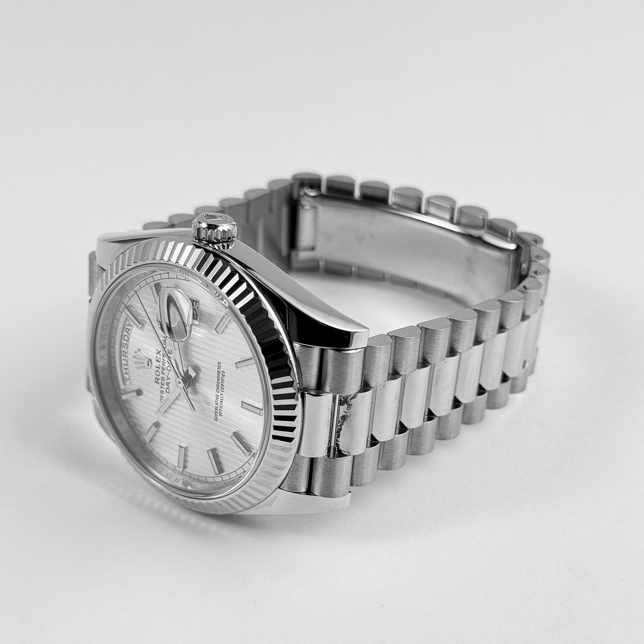Day-Date White Gold Silver Dial 40mm Product Image 3