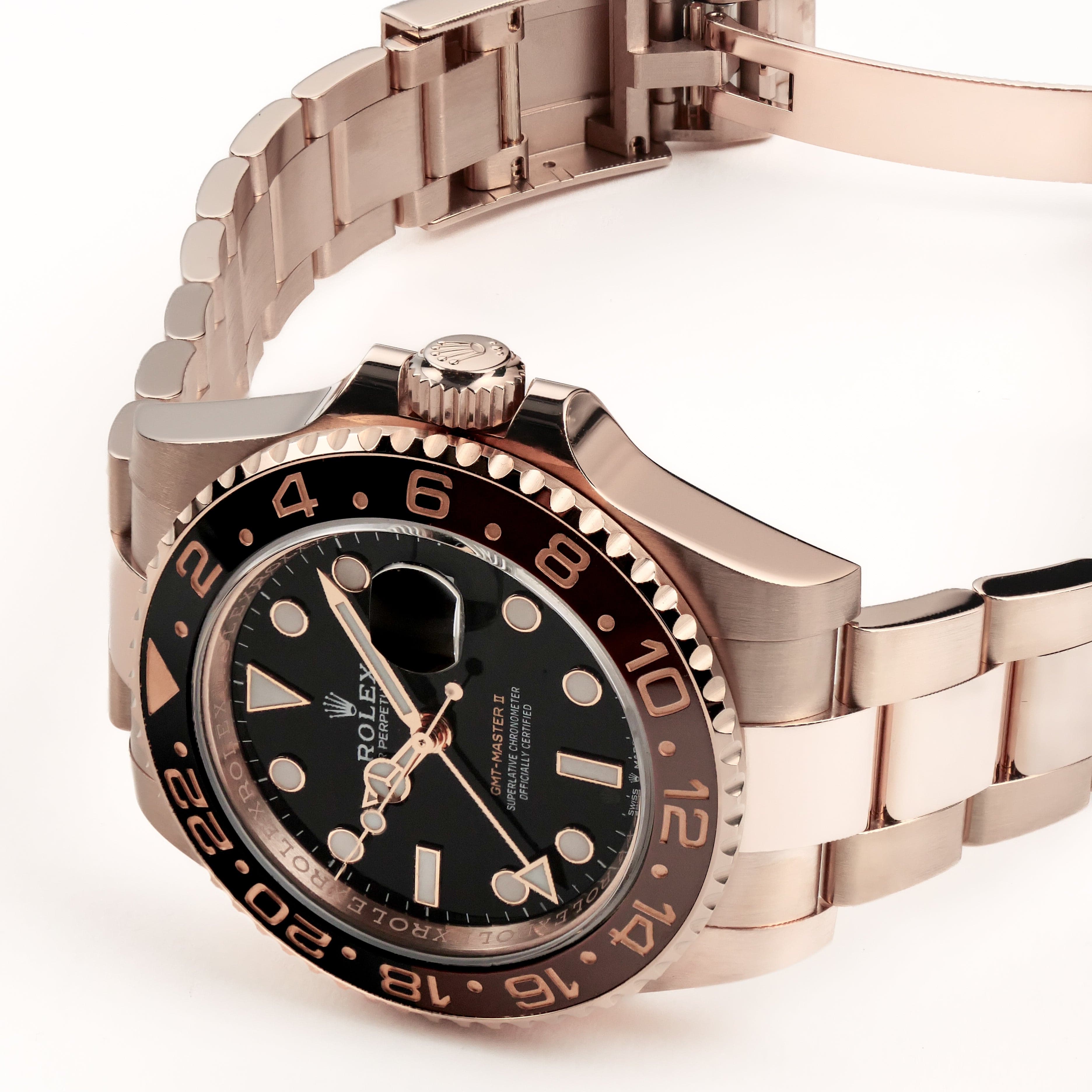 GMT-Master II "Rootbeer" Rose Gold Black Dial 40mm Product Image 4