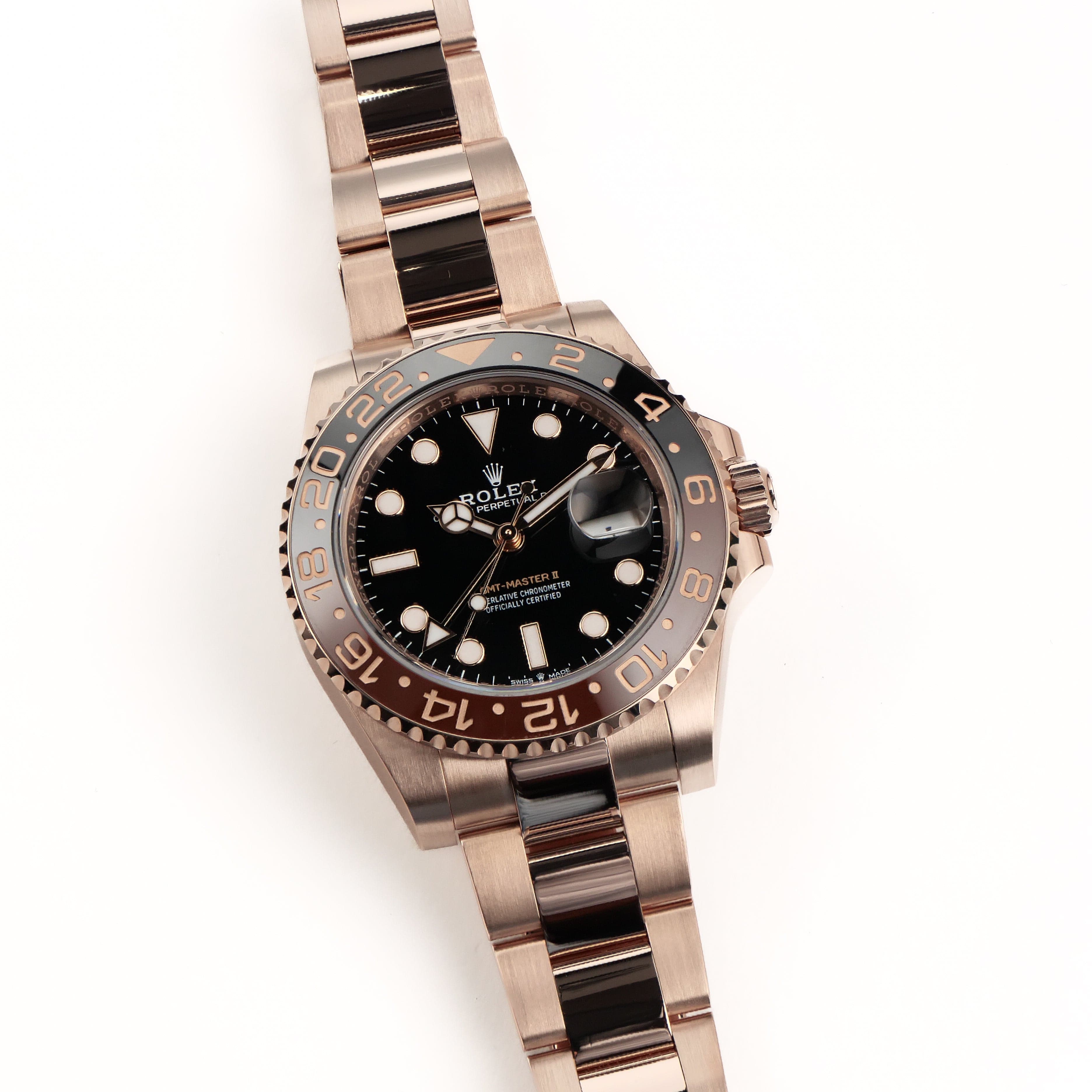 GMT-Master II "Rootbeer" Rose Gold Black Dial 40mm Product Image 1