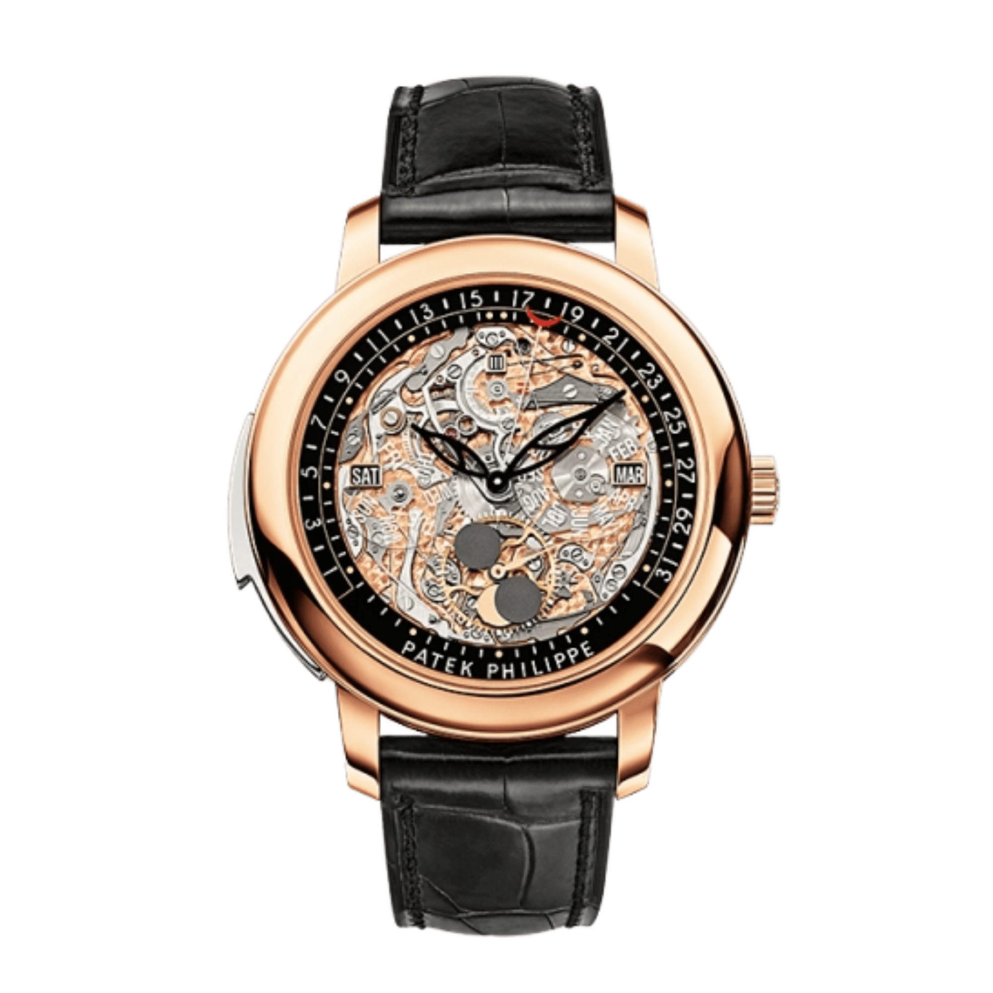 Minute Repeater Perpetual Calendar Rose Gold Skeleton Dial 43mm Product Image