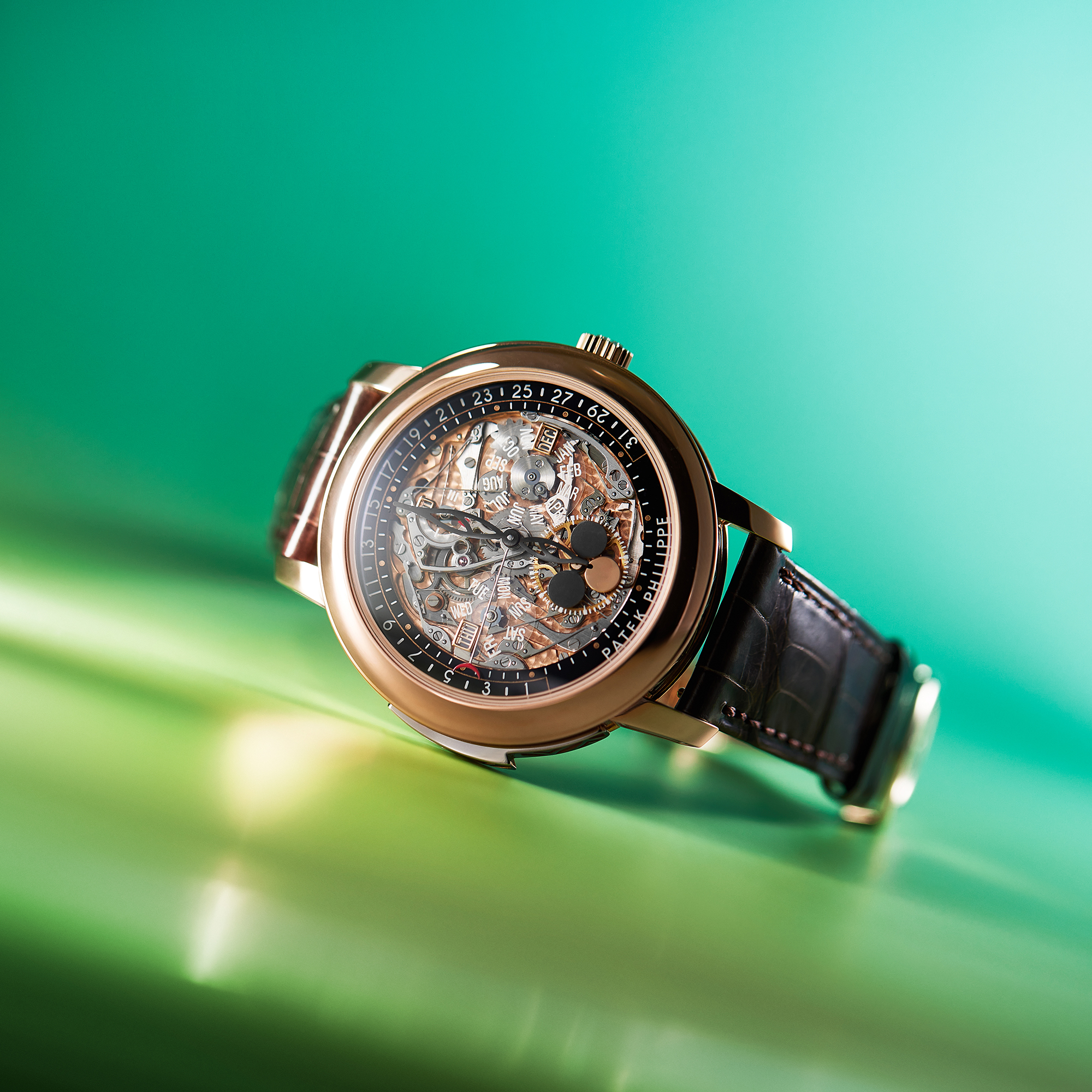 Minute Repeater Perpetual Calendar Rose Gold Skeleton Dial 43mm Product Image 5