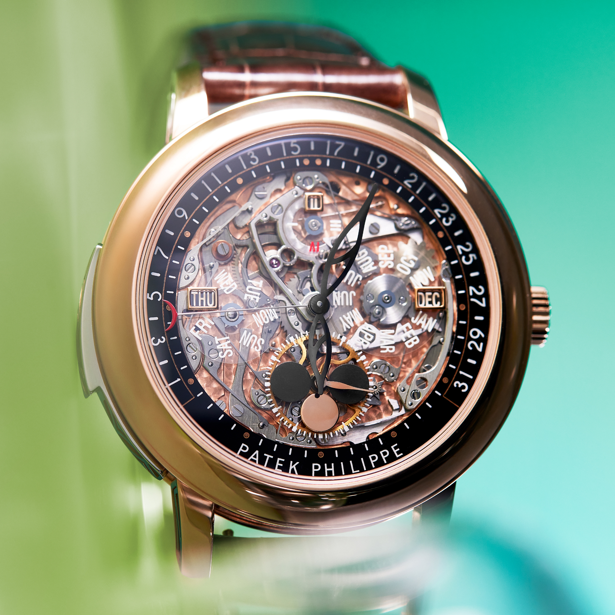 Minute Repeater Perpetual Calendar Rose Gold Skeleton Dial 43mm Product Image 10