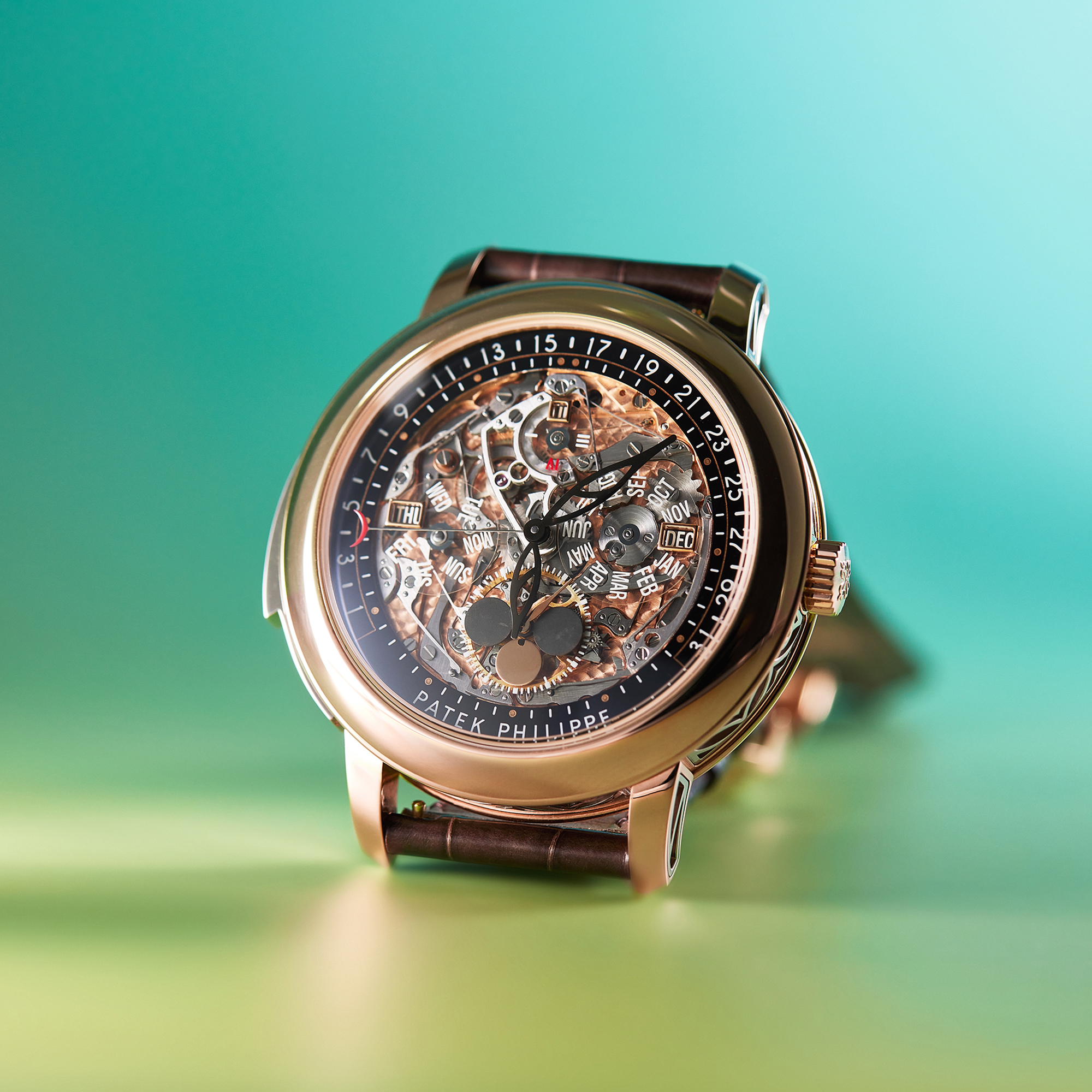 Minute Repeater Perpetual Calendar Rose Gold Skeleton Dial 43mm Product Image 6