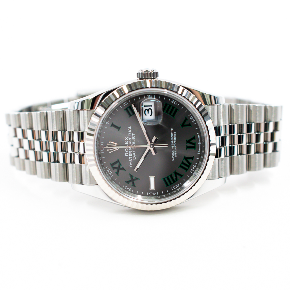 Datejust "Wimbledon" Steel Jubilee Grey Dial 36mm Product Image 2