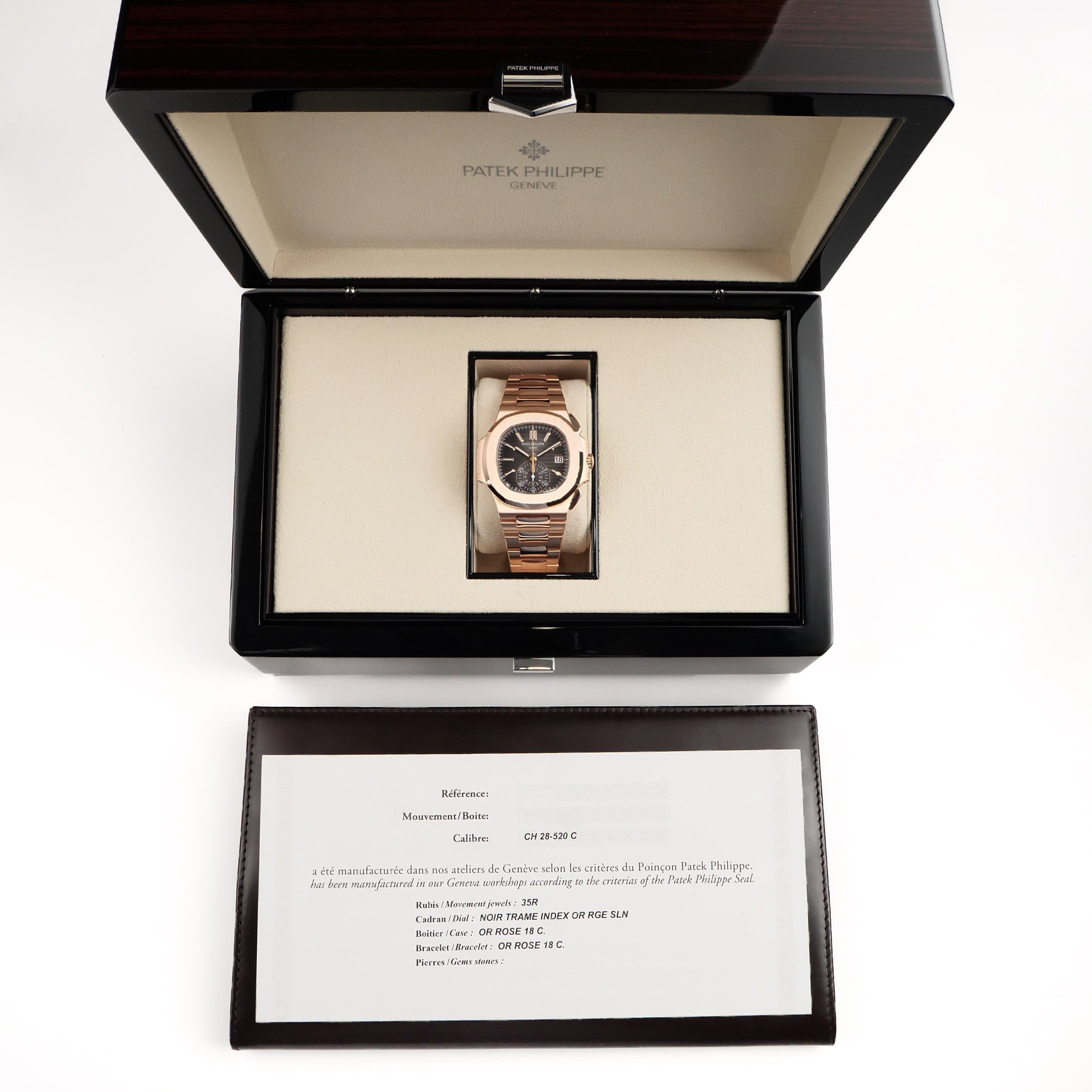 Nautilus Chronograph Rose Gold Black Dial 40mm Product Image 10