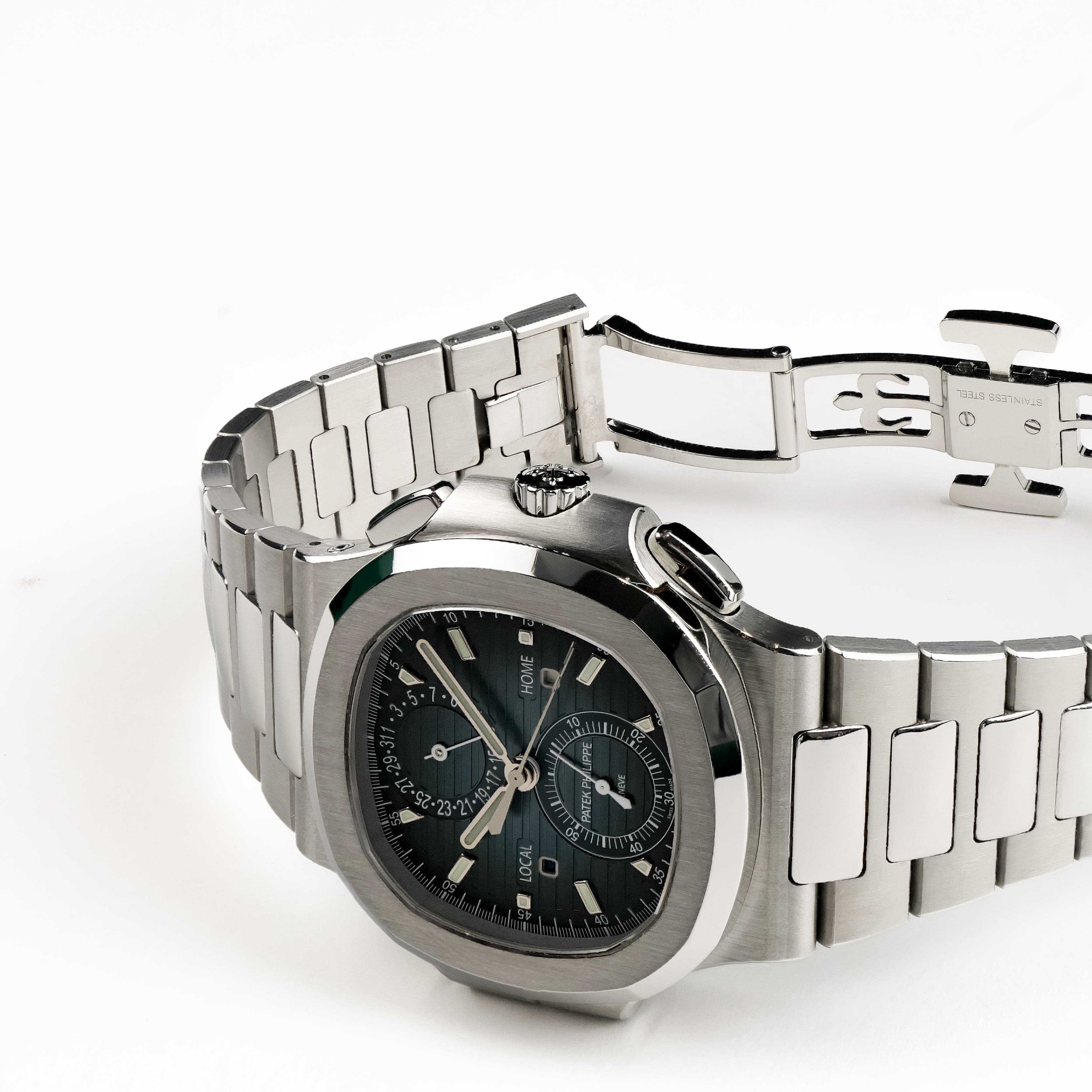 Nautilus Travel Time Steel Blue Dial 40mm Product Image 3