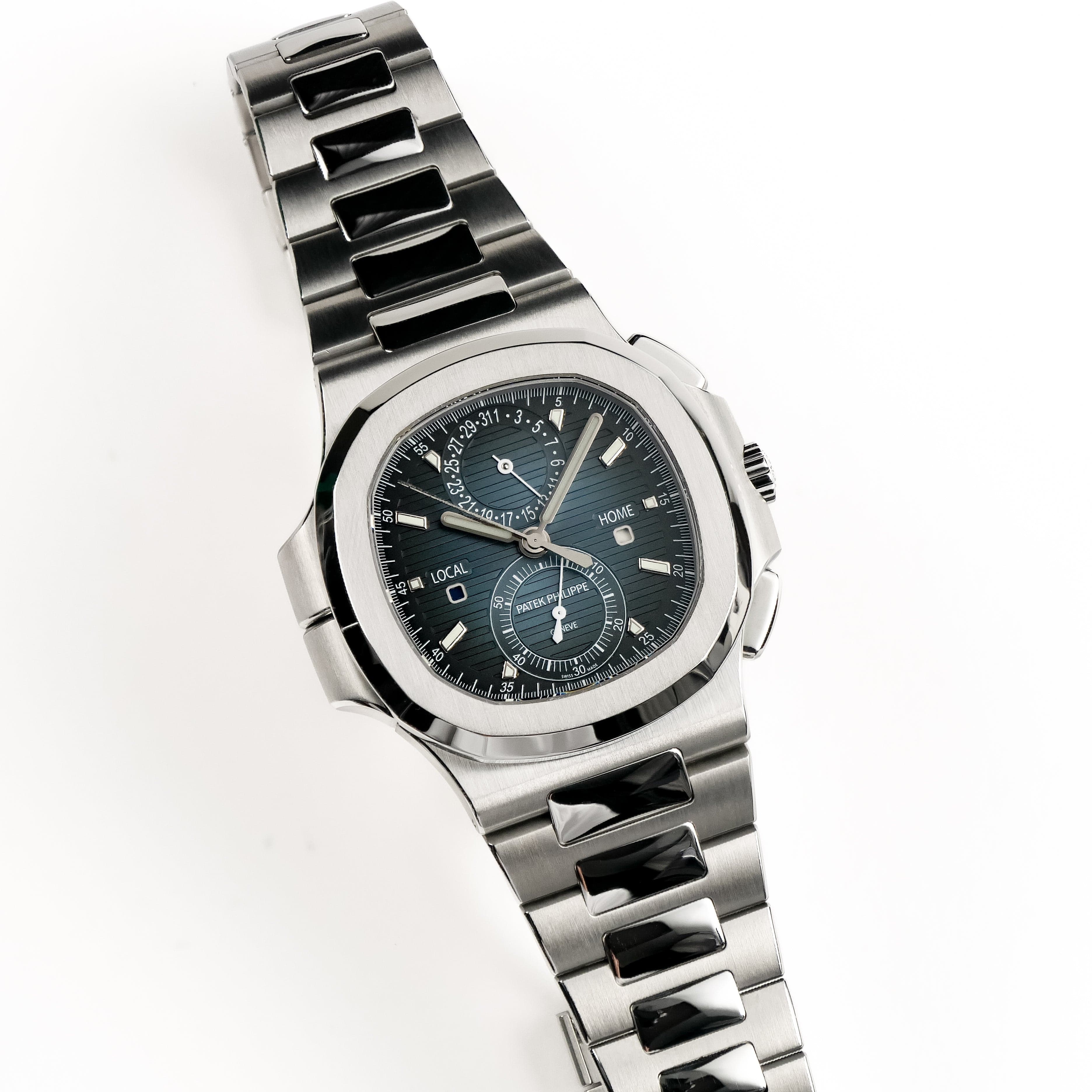 Nautilus Travel Time Steel Blue Dial 40mm Product Image 1