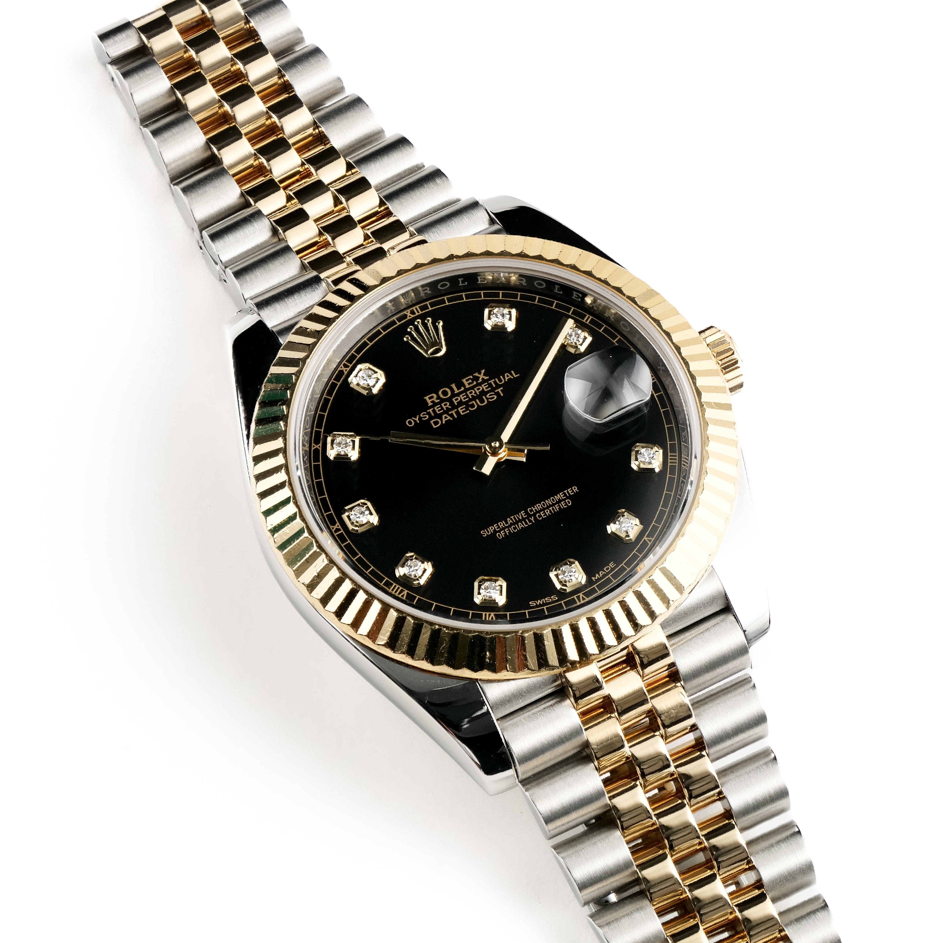 Datejust Yellow Gold & Steel Jubilee Black Dial 41mm Product Image 1