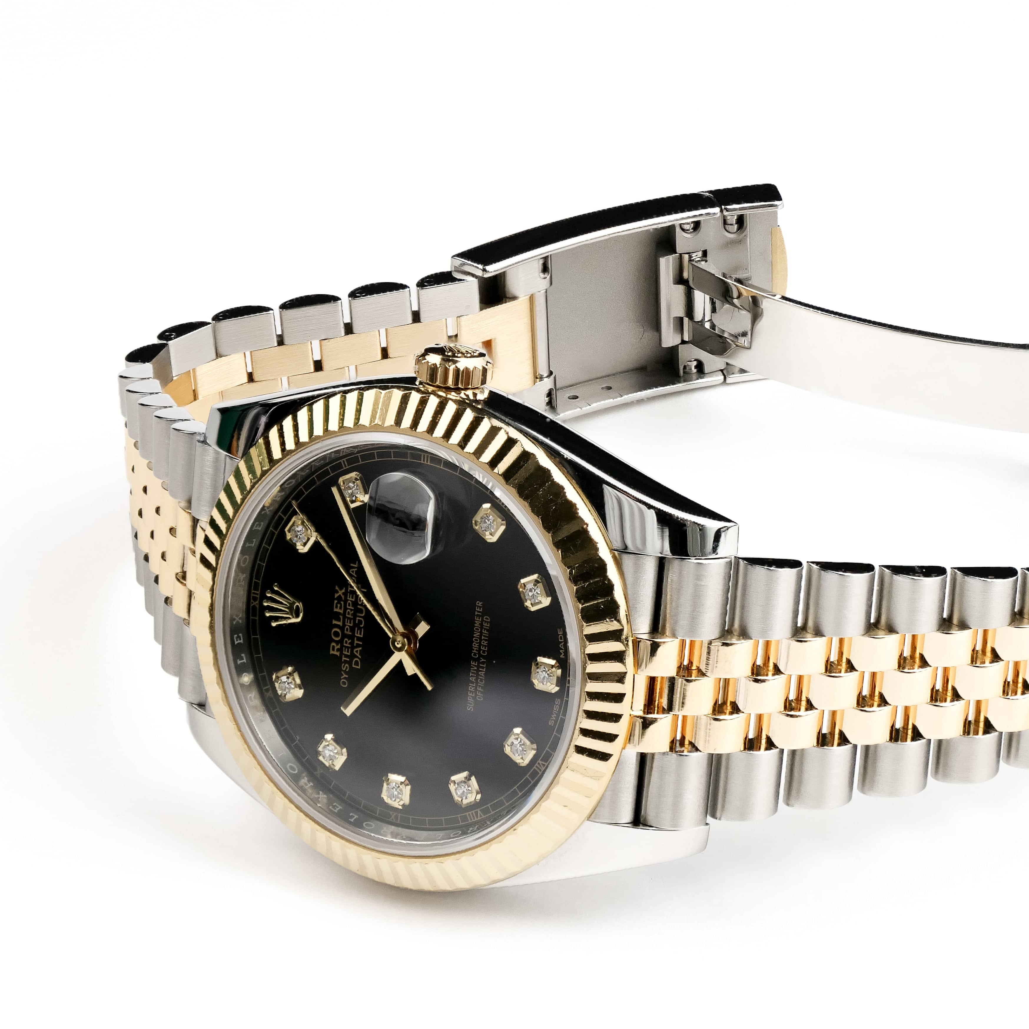 Datejust Yellow Gold & Steel Jubilee Black Dial 41mm Product Image 3
