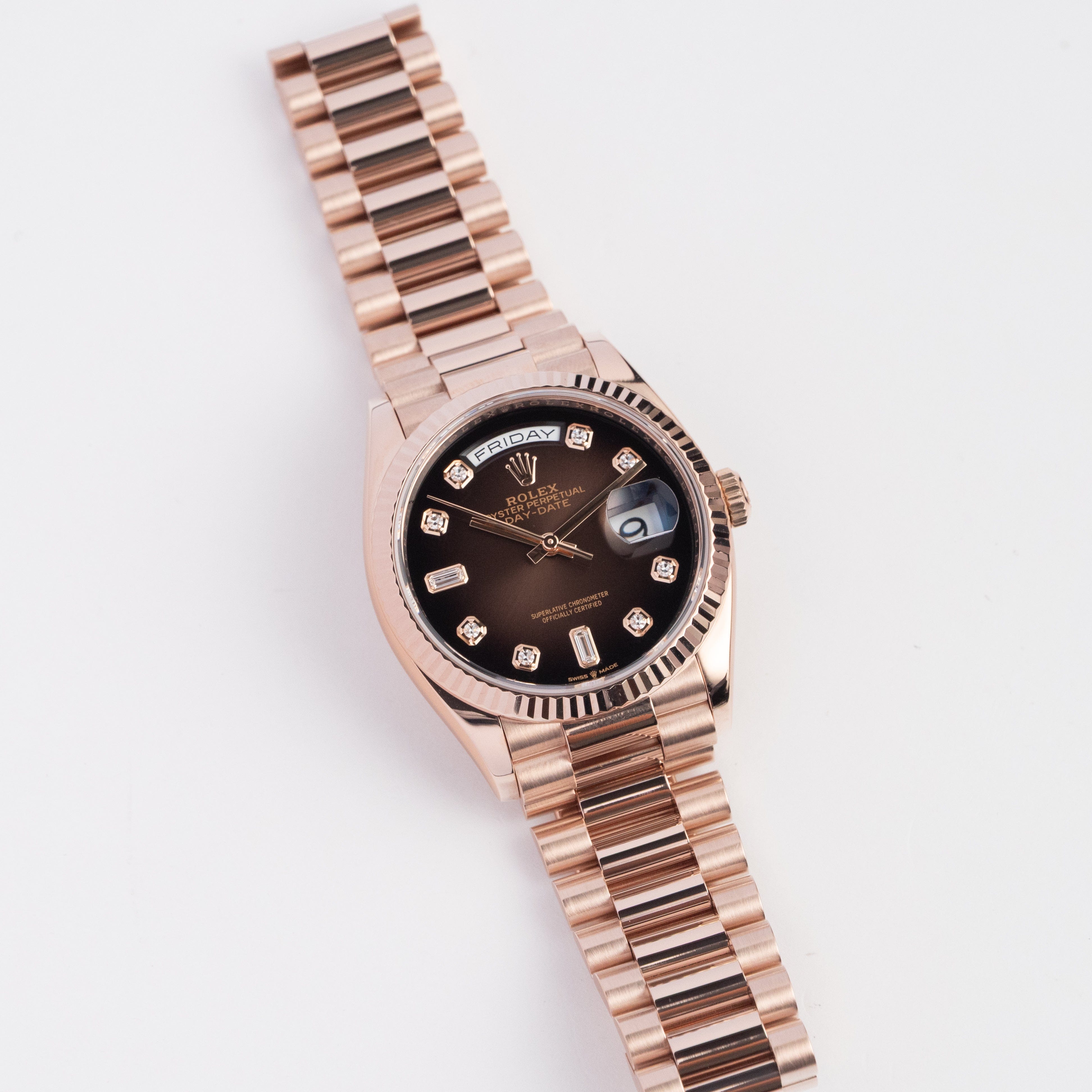 Day-Date Rose Gold Brown Ombré Dial 36mm Product Image 1