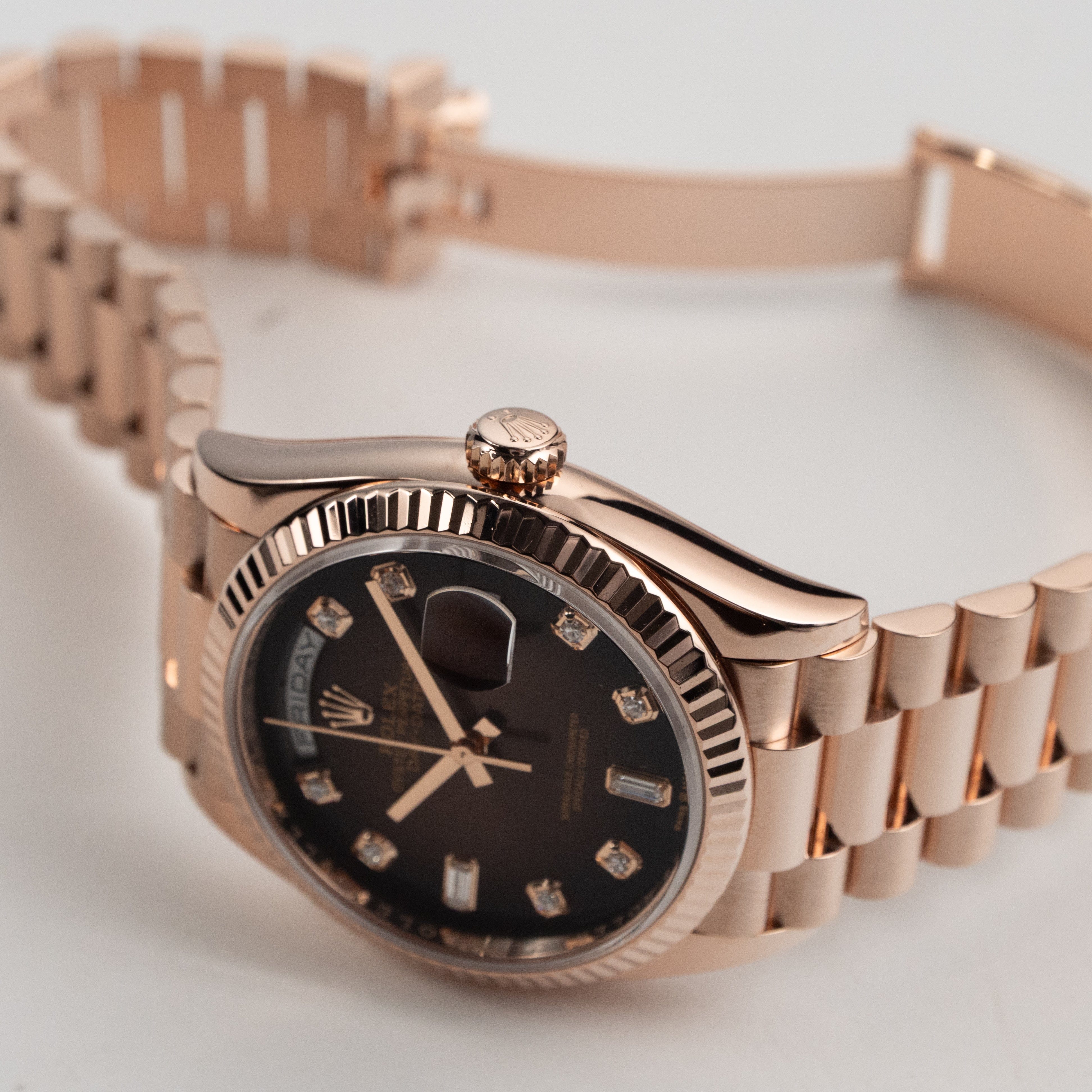 Day-Date Rose Gold Brown Ombré Dial 36mm Product Image 2