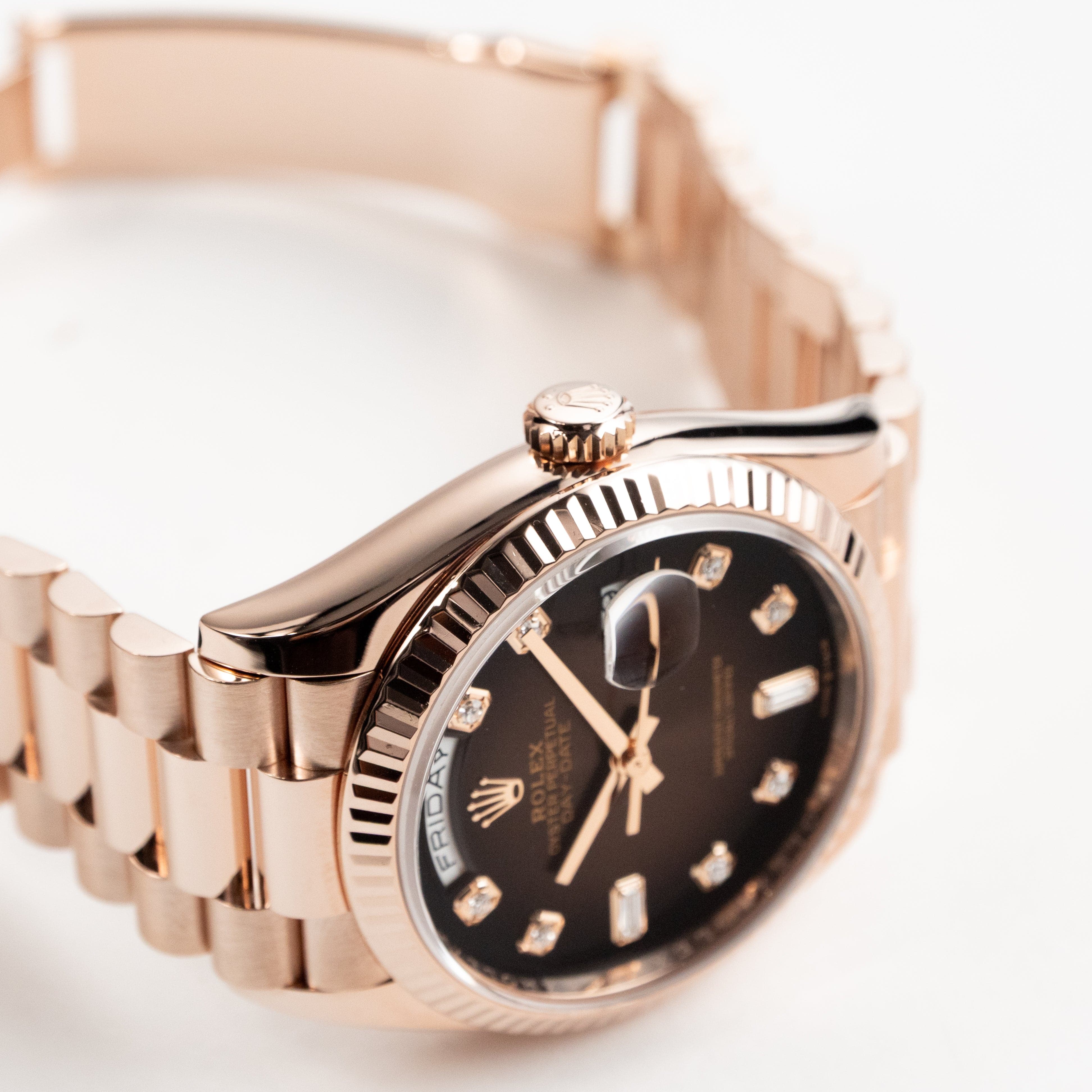 Day-Date Rose Gold Brown Ombré Dial 36mm Product Image 3