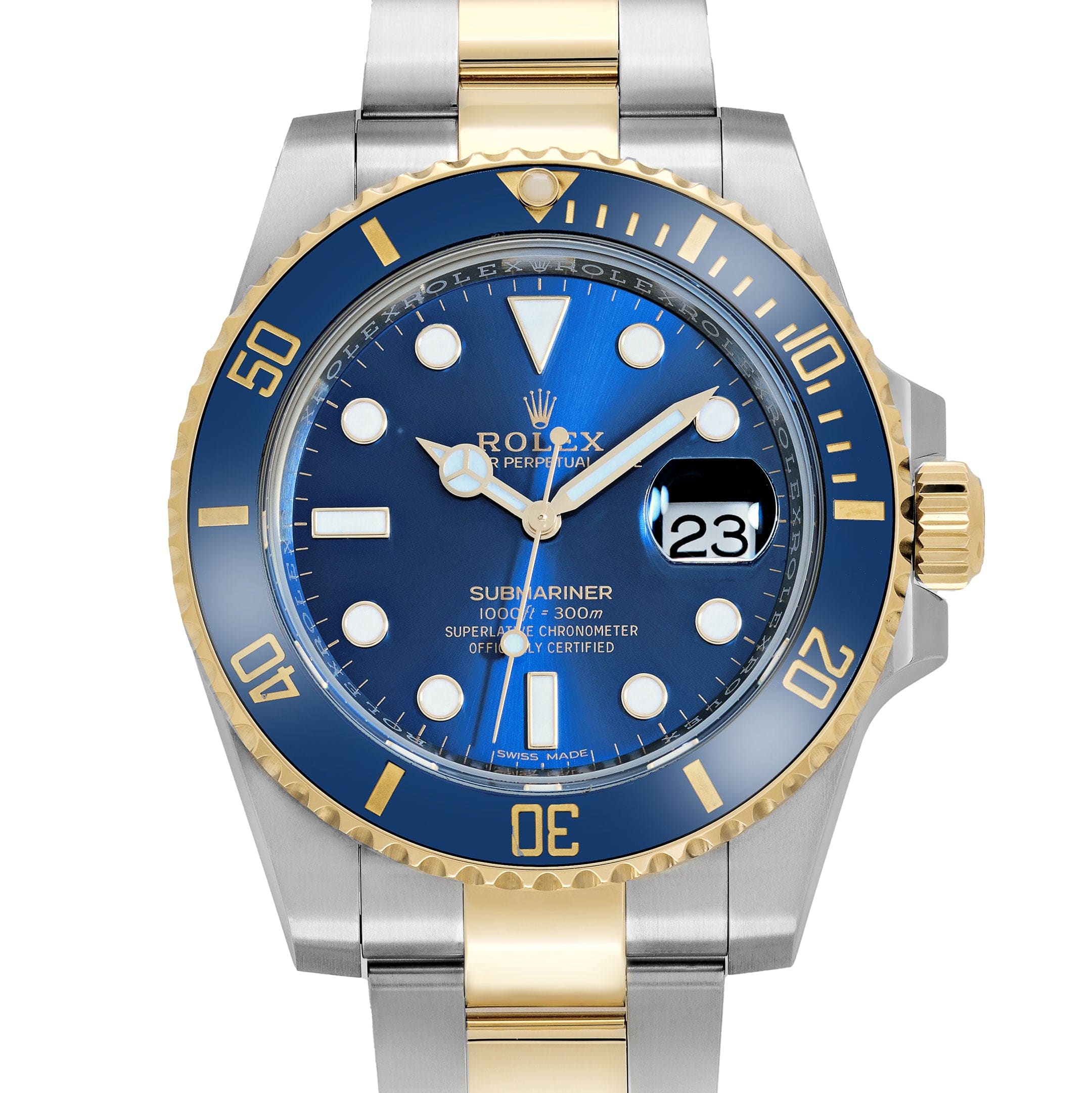 Submariner  Date Yellow Gold & Steel Blue Dial 41mm Product Image 2