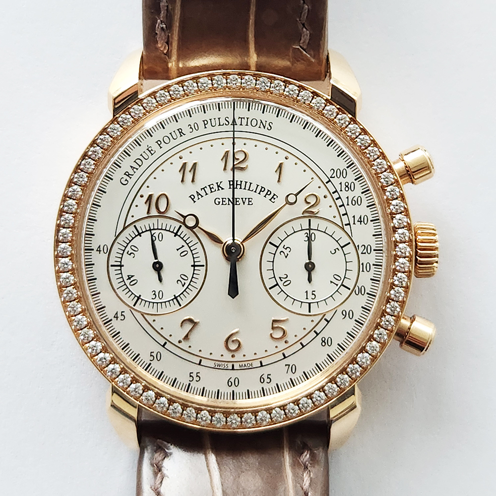 Complications Chronograph Rose Gold Diamond Silver Dial 38mm Product Image 1