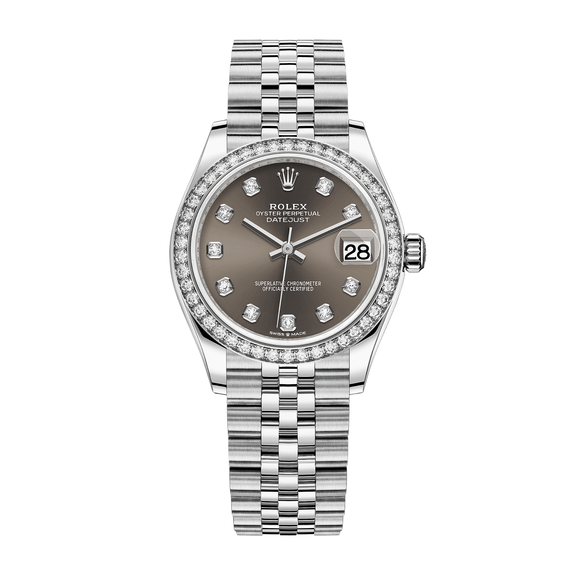 Datejust Steel Diamond Jubilee Grey Dial 31mm Product Image