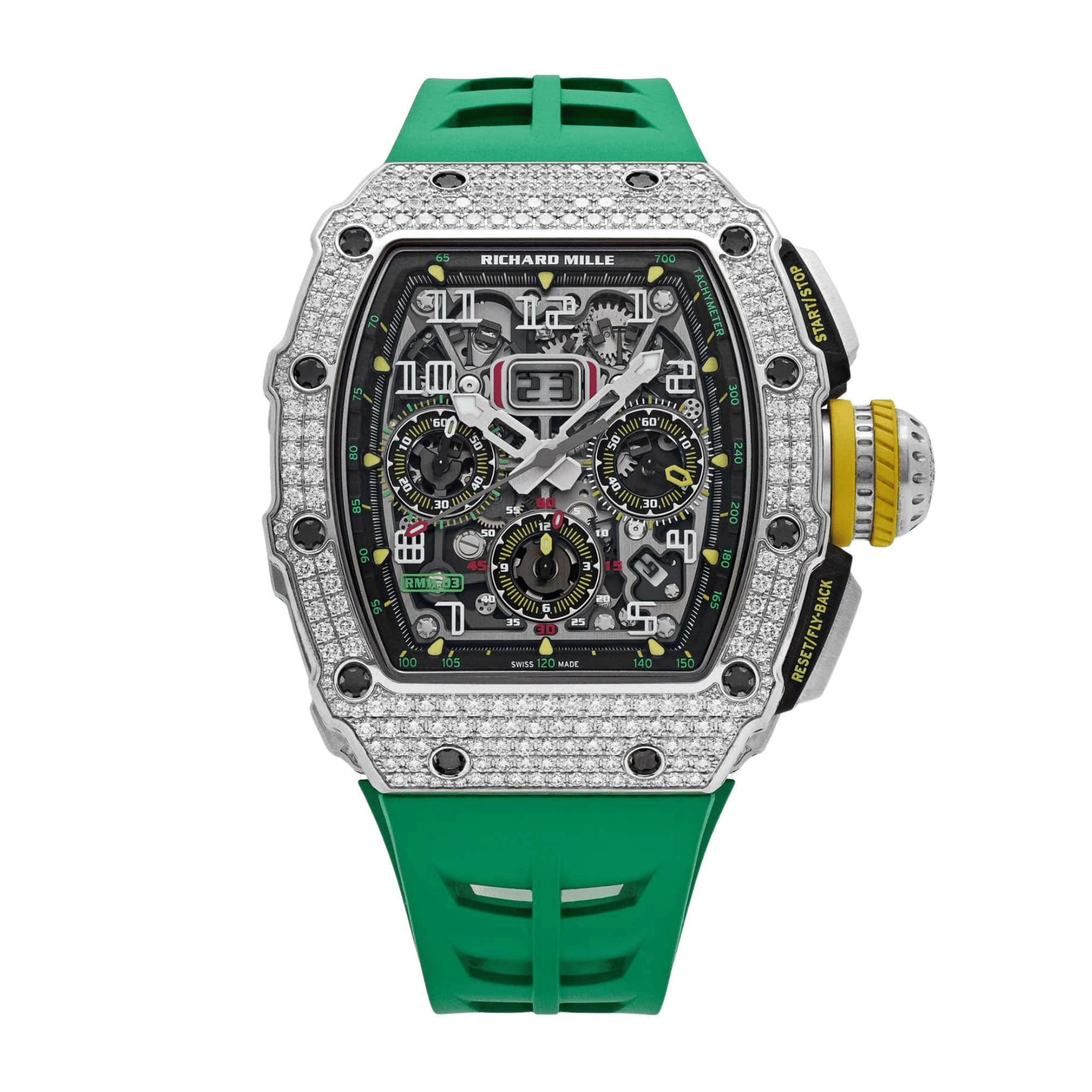 RM11-03 Flyback Chronograph White Gold Diamond 50mm Product Image