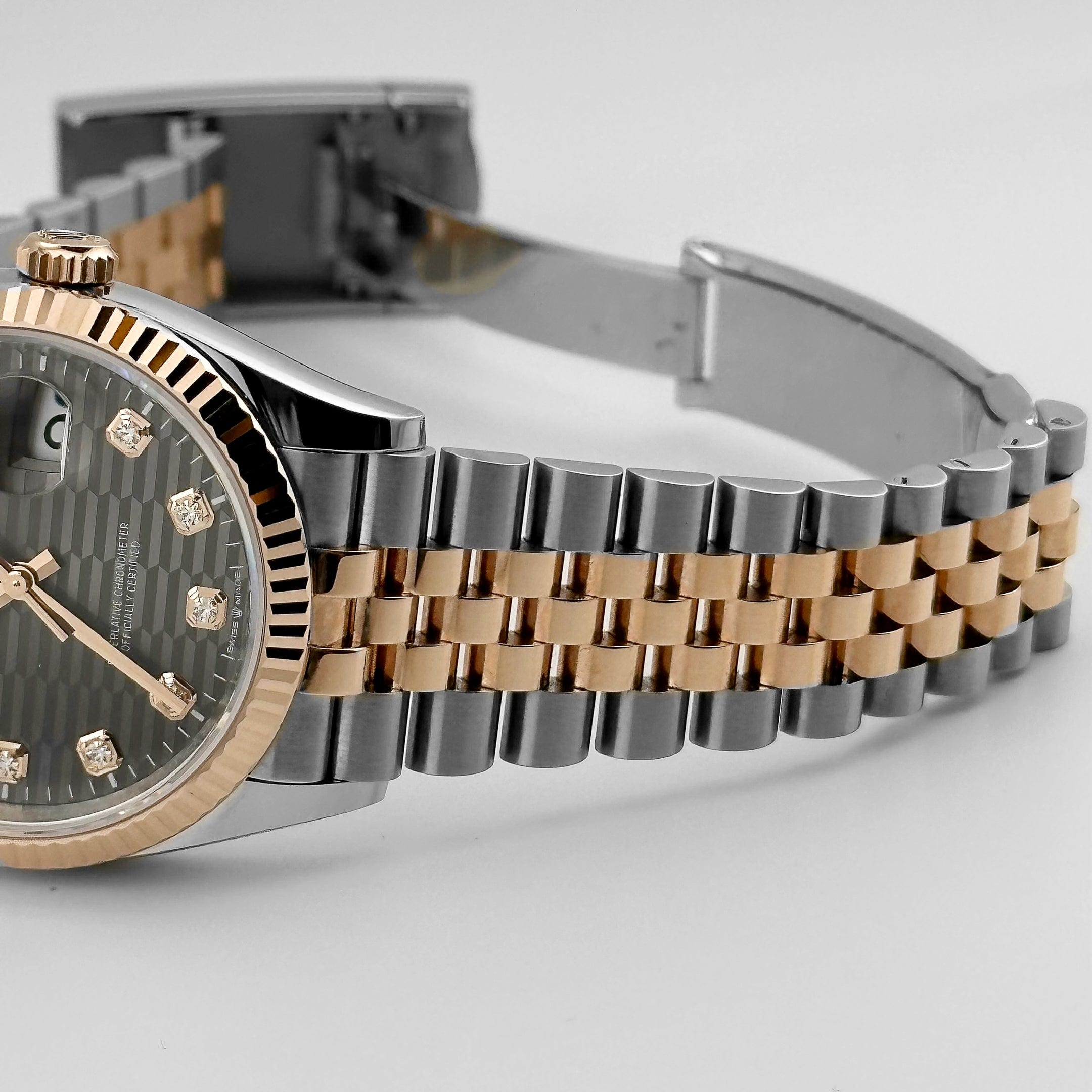 Datejust Rose Gold & Steel Jubilee Grey Dial 36mm Product Image 6