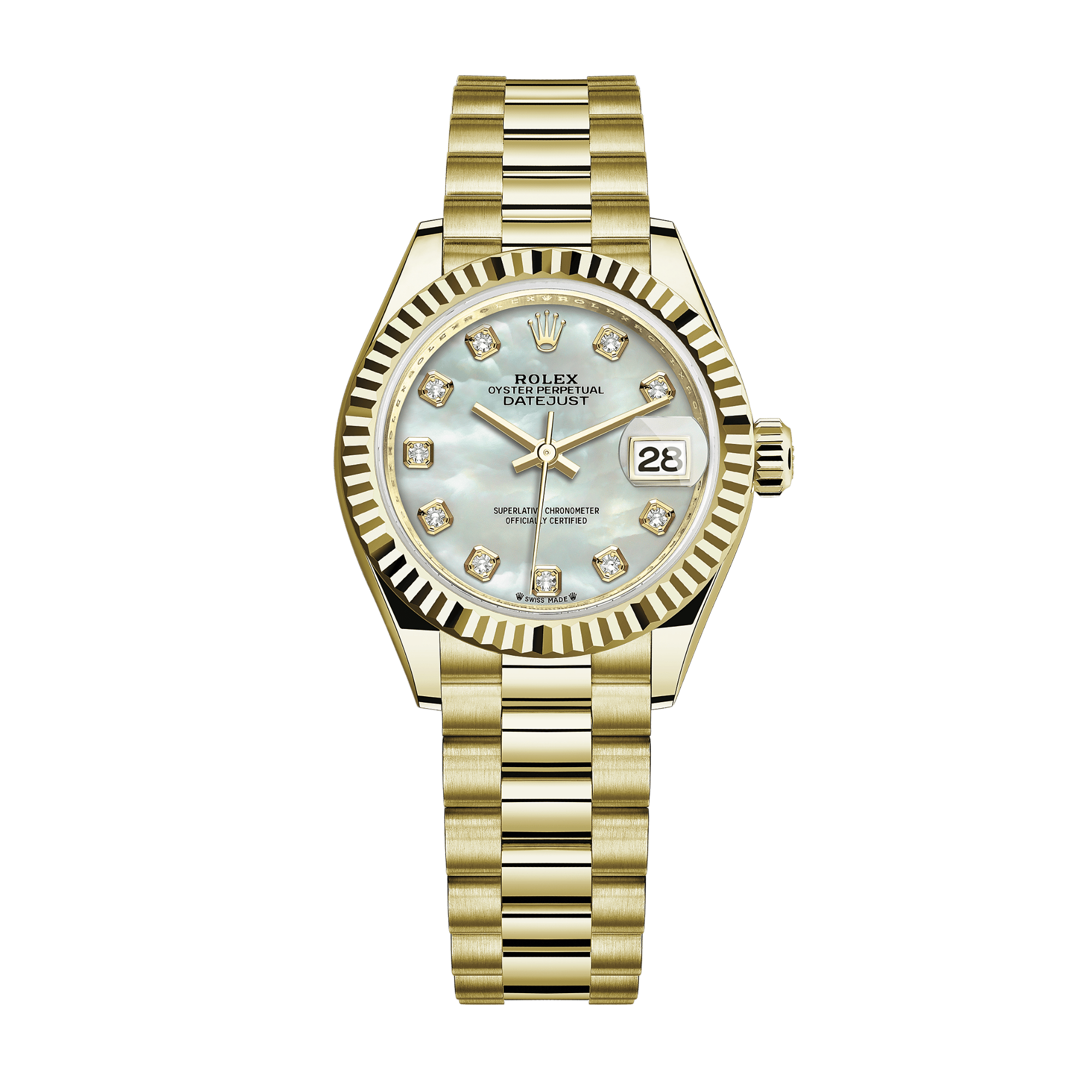 Lady-Datejust Yellow Gold Mother of Pearl Dial 28mm Product Image