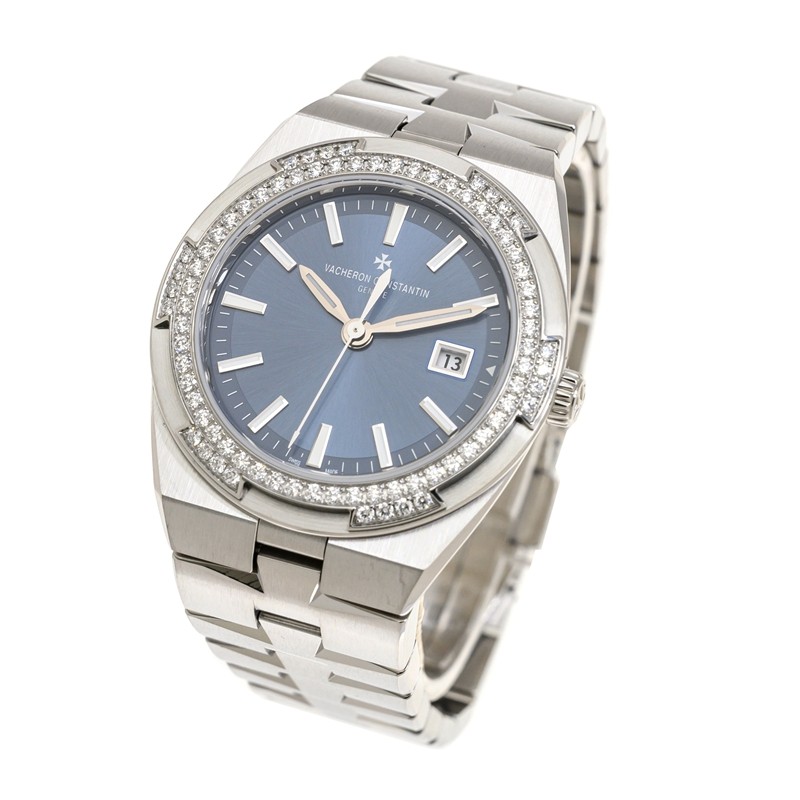 Overseas Quartz Steel Diamond Blue Dial 33mm Product Image 2