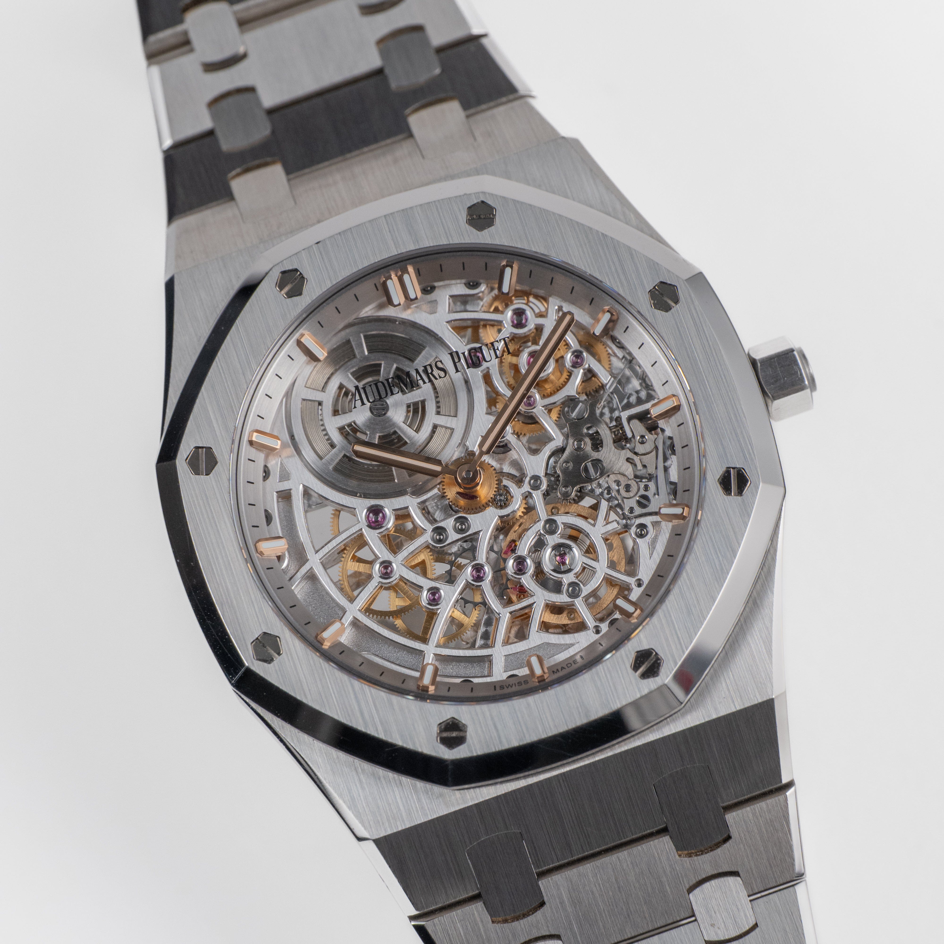 Royal Oak "Jumbo" Extra-Thin "50th Anniversary" Openworked Steel 39mm Product Image 1