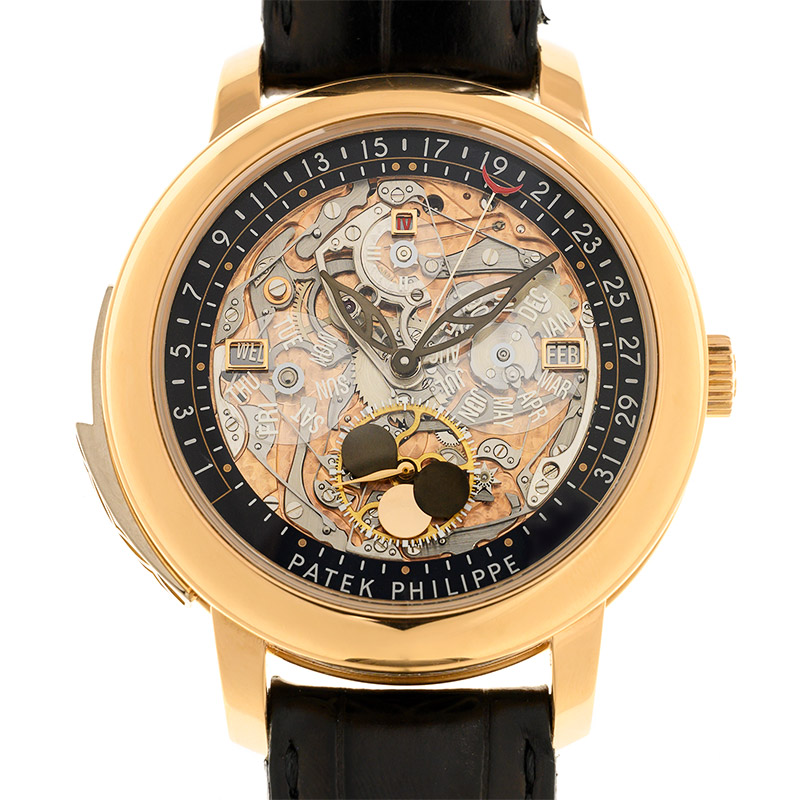 Minute Repeater Perpetual Calendar Rose Gold Skeleton Dial 43mm Product Image 1