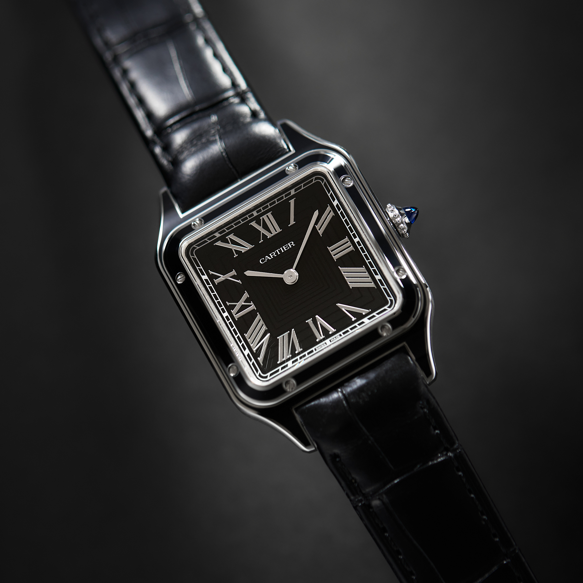 Santos-Dumont Steel Black Dial 31mm Product Image