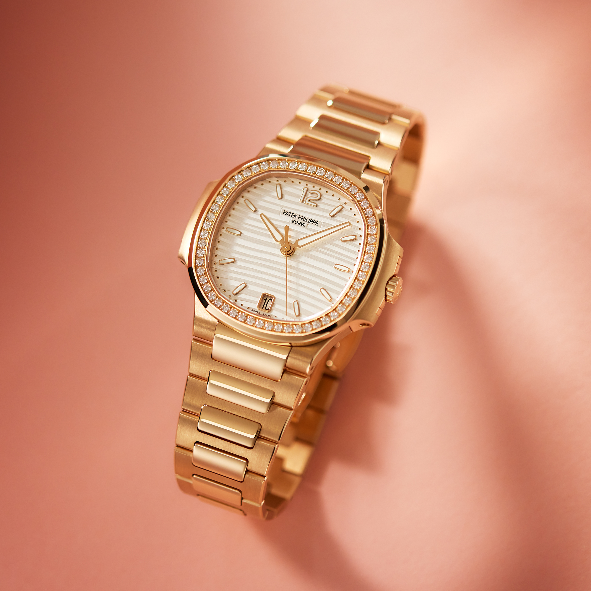 Nautilus Rose Gold Diamond White Dial 35mm Product Image 6