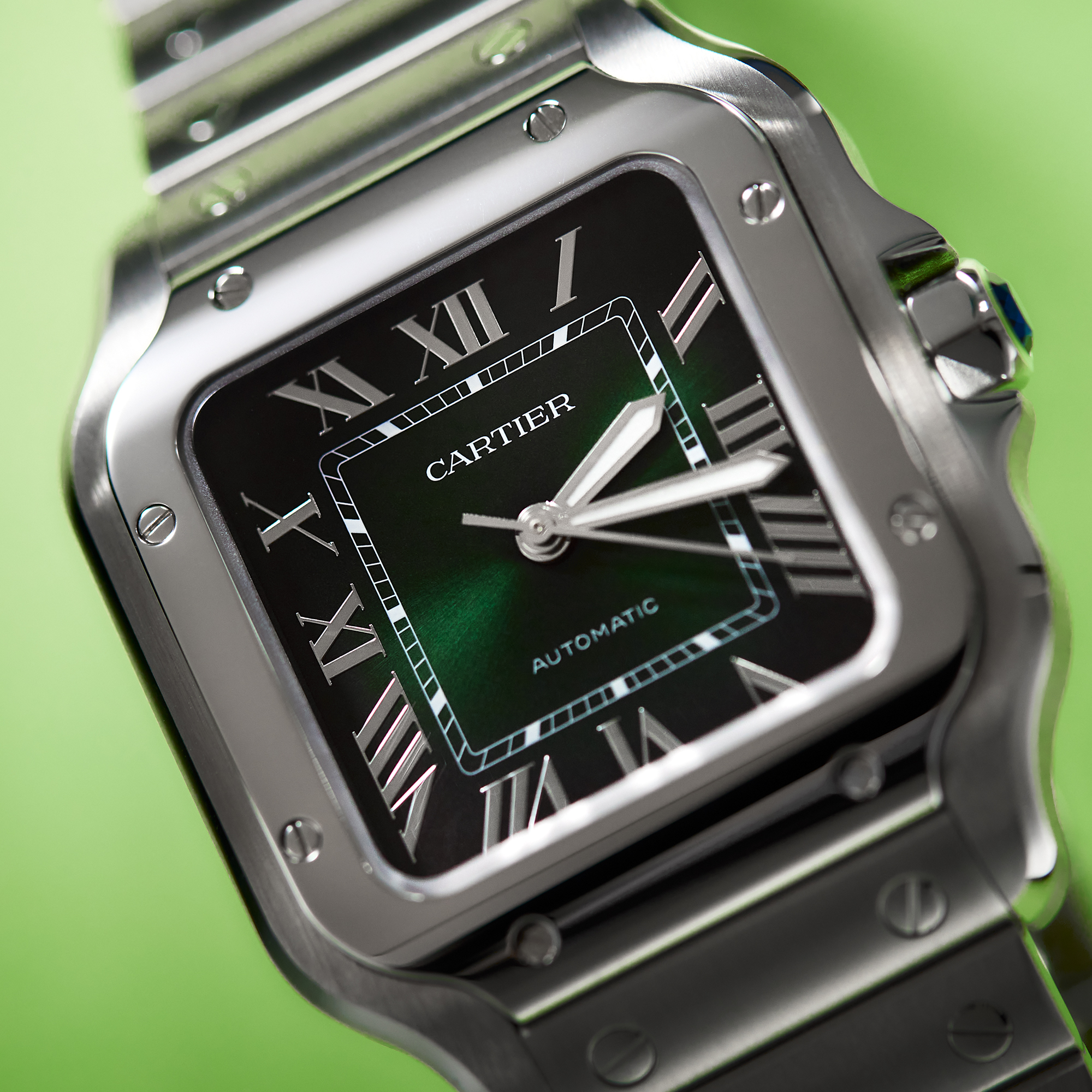 Santos de Cartier Steel Green Dial 35mm Product Image 8