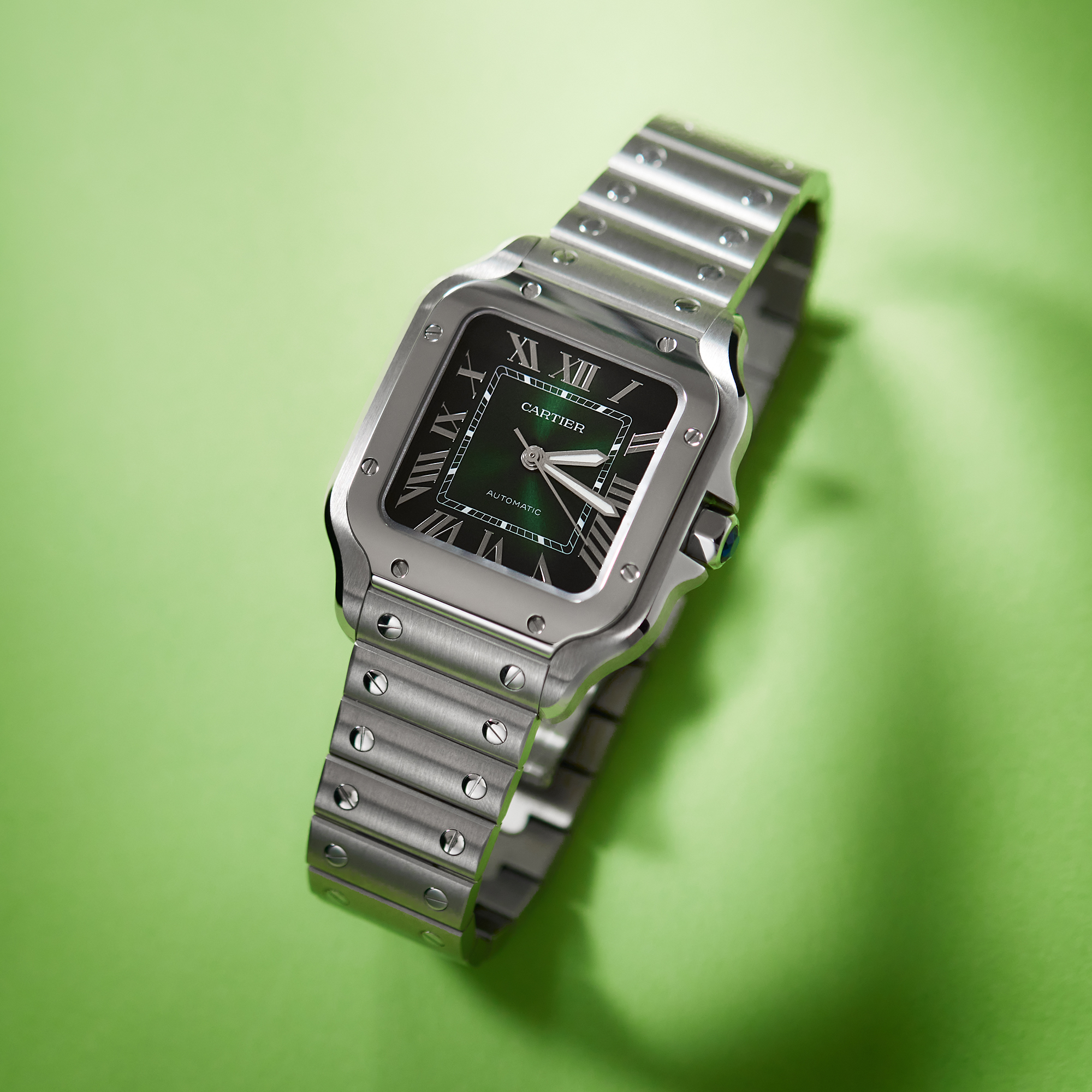 Santos de Cartier Steel Green Dial 35mm Product Image 7