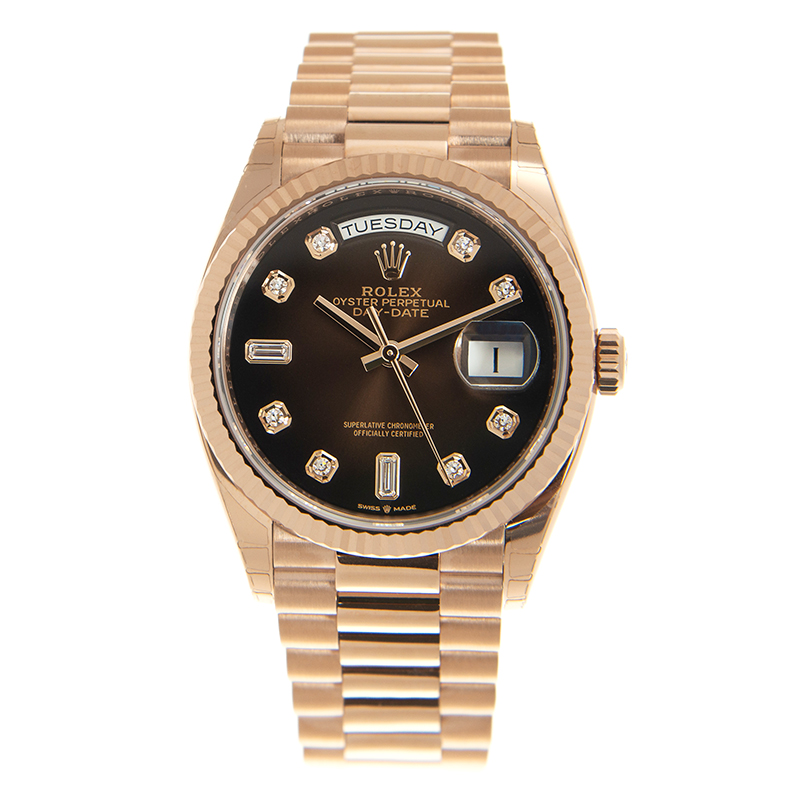 Day-Date Rose Gold Brown Ombré Dial 36mm Product Image 1