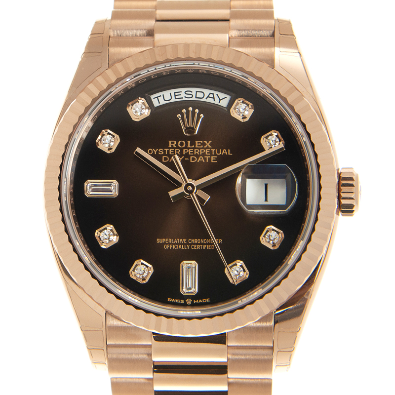 Day-Date Rose Gold Brown Ombré Dial 36mm Product Image 3