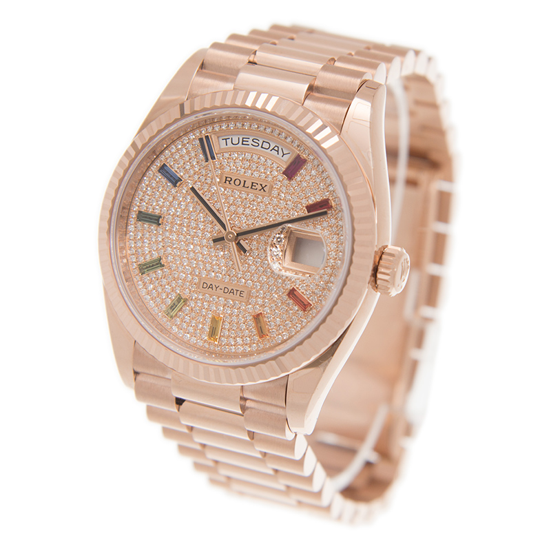 Day-Date Rose Gold Pave Dial 36mm Product Image 2