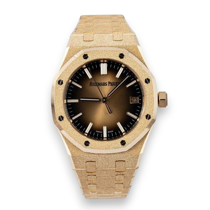 Royal Oak Selfwinding Frosted Yellow Gold Champagne Dial 37mm Product Image 5
