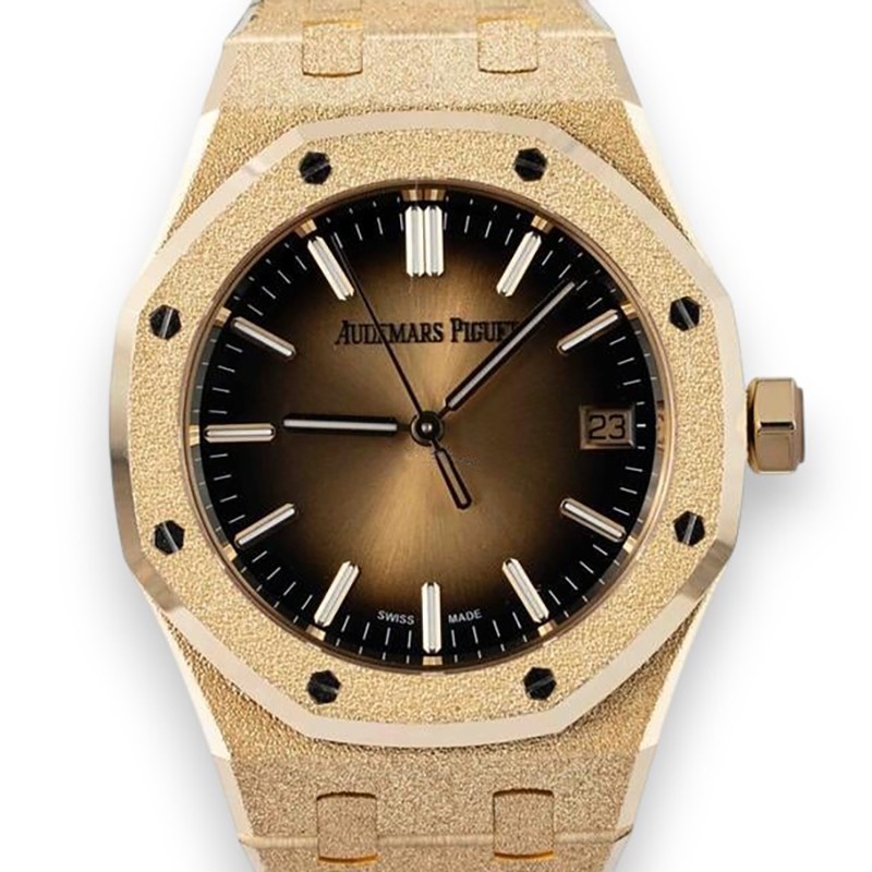 Royal Oak Selfwinding Frosted Yellow Gold Champagne Dial 37mm Product Image 2