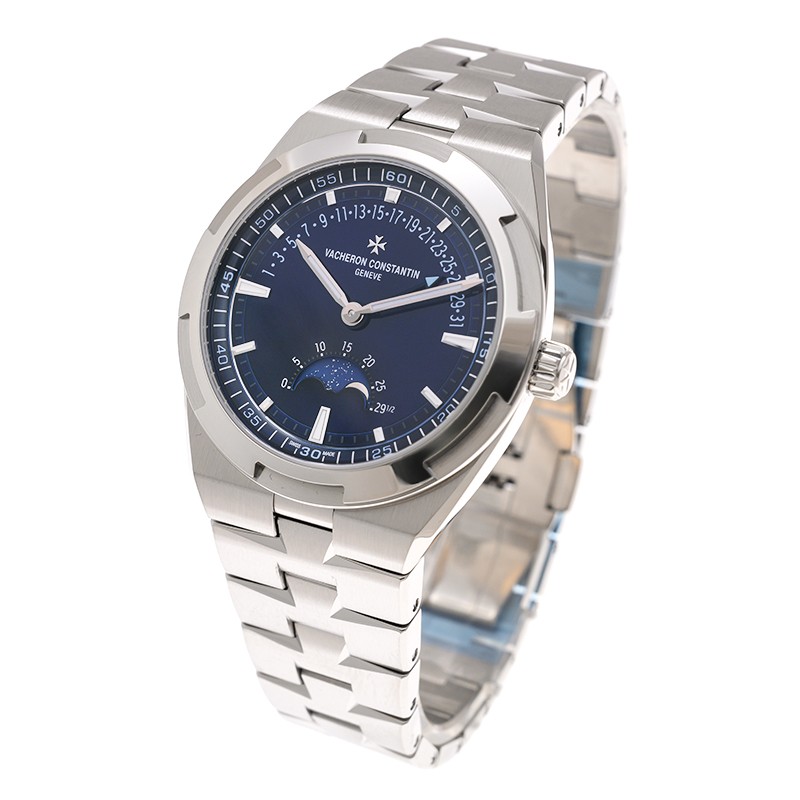Overseas Moon Phase Retrograde Date Steel Blue Dial 41mm Product Image 2