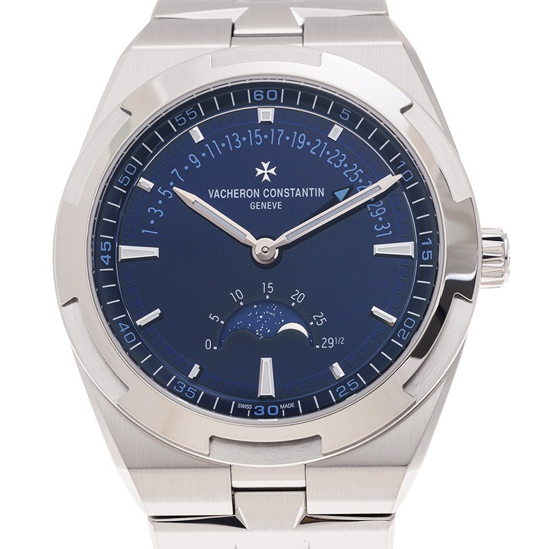 Overseas Moon Phase Retrograde Date Steel Blue Dial 41mm Product Image 3