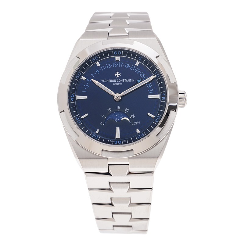 Overseas Moon Phase Retrograde Date Steel Blue Dial 41mm Product Image 1