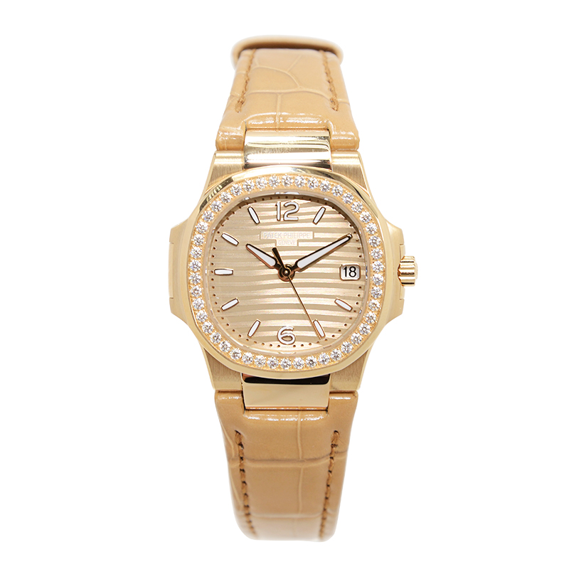 Nautilus Rose Gold Diamond Rose Dial 32mm Product Image 1