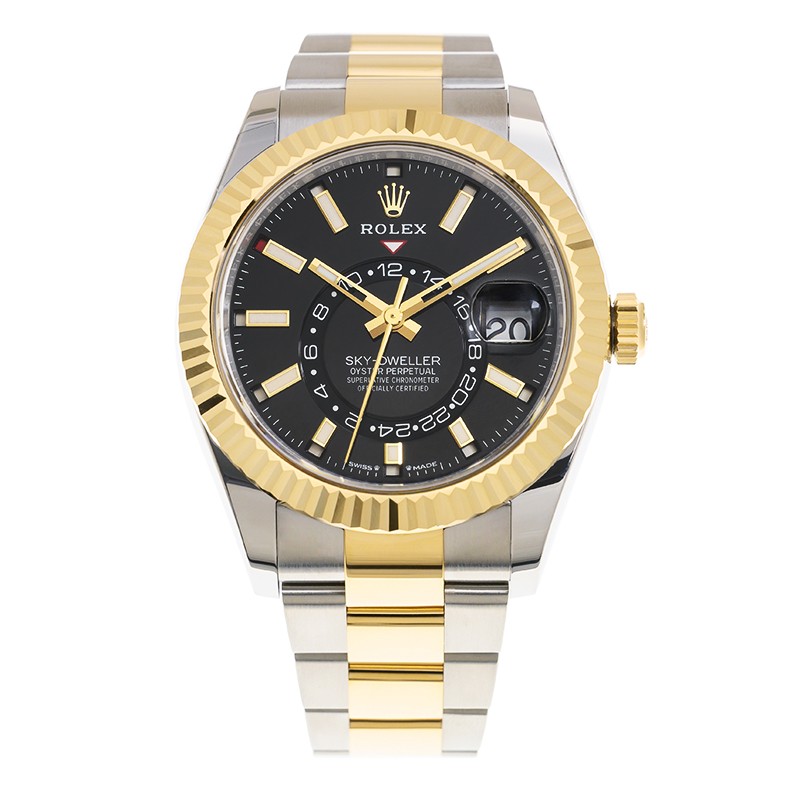 Sky-Dweller Yellow Gold & Steel Black Dial 42mm Product Image 1