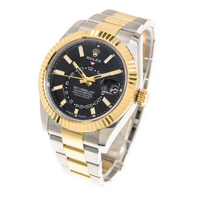 Sky-Dweller Yellow Gold & Steel Black Dial 42mm Product Image 2
