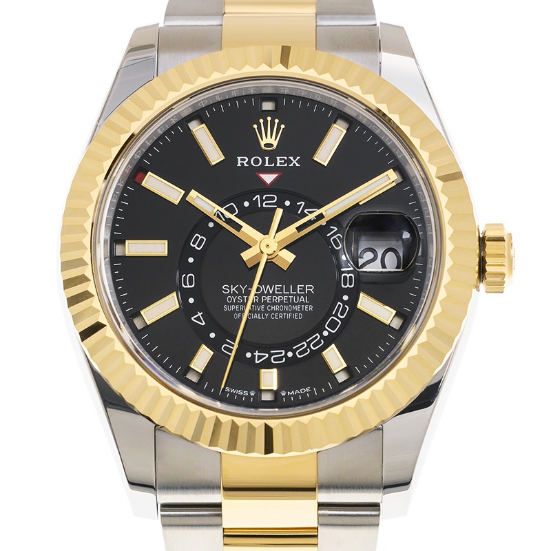 Sky-Dweller Yellow Gold & Steel Black Dial 42mm Product Image 3