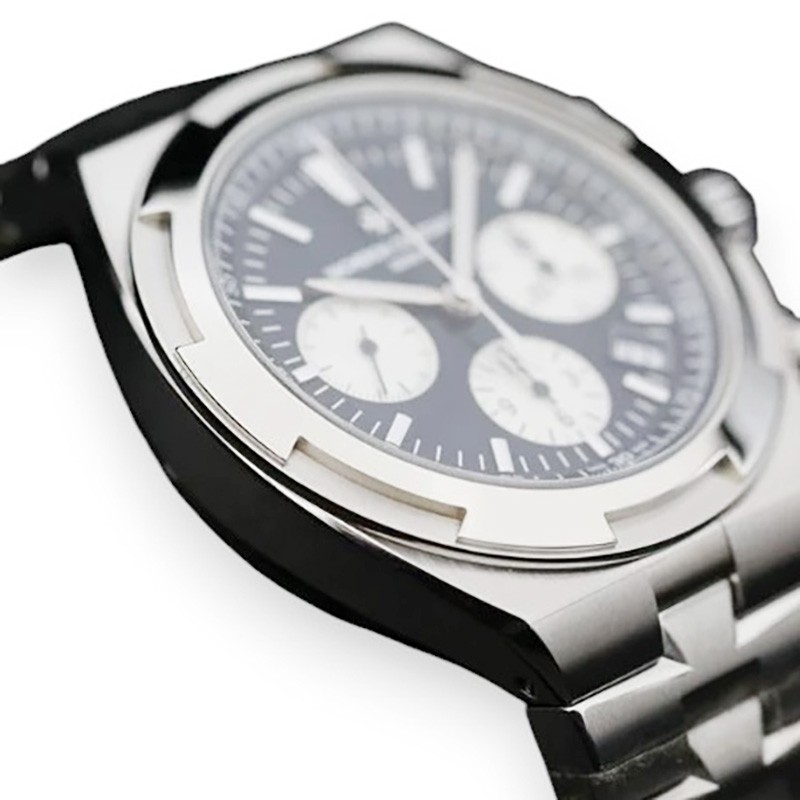 Overseas Chronograph Steel Black Dial 43mm Product Image 3