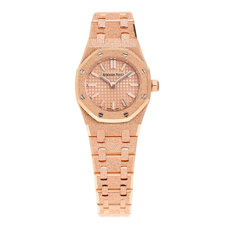 Royal Oak Mini Frosted Rose Gold Pink Dial 23mm Product Image 1