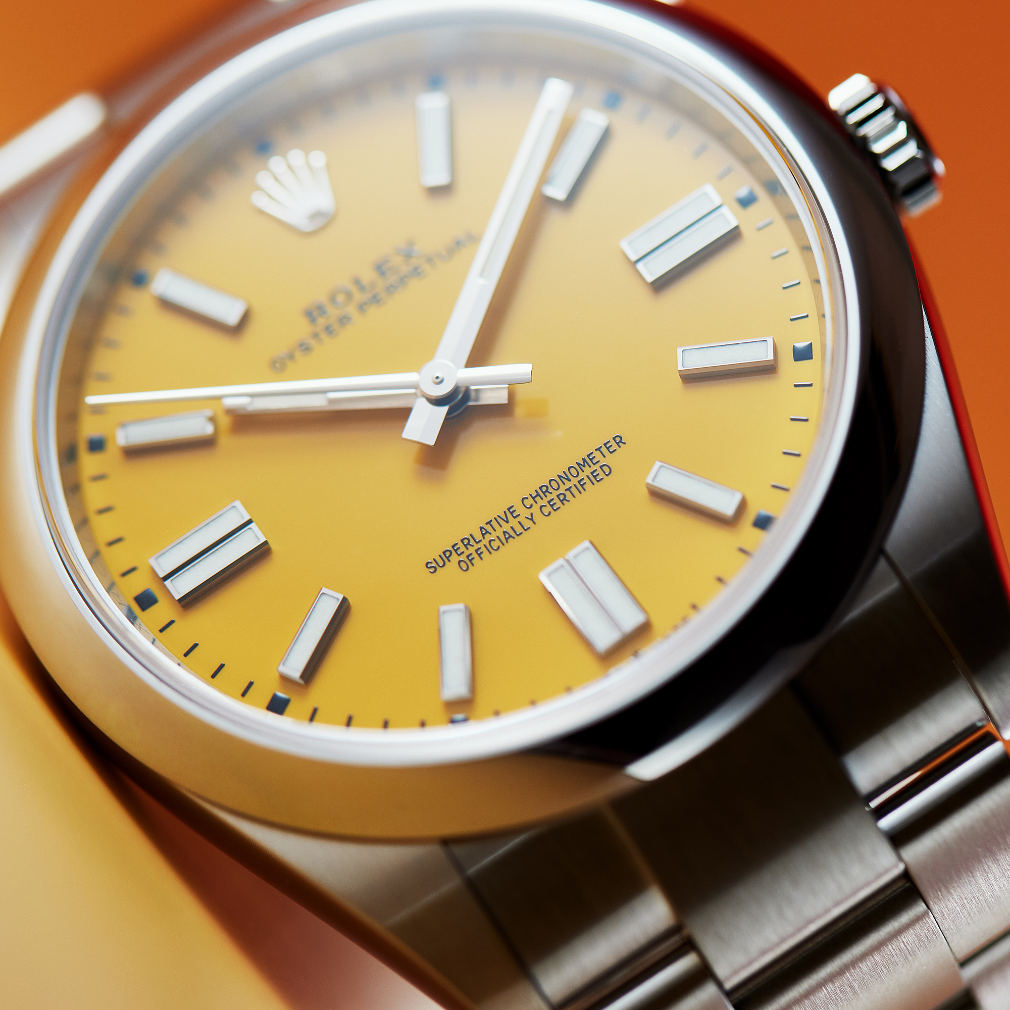 Oyster Perpetual Steel Yellow Dial 41mm Product Image 14