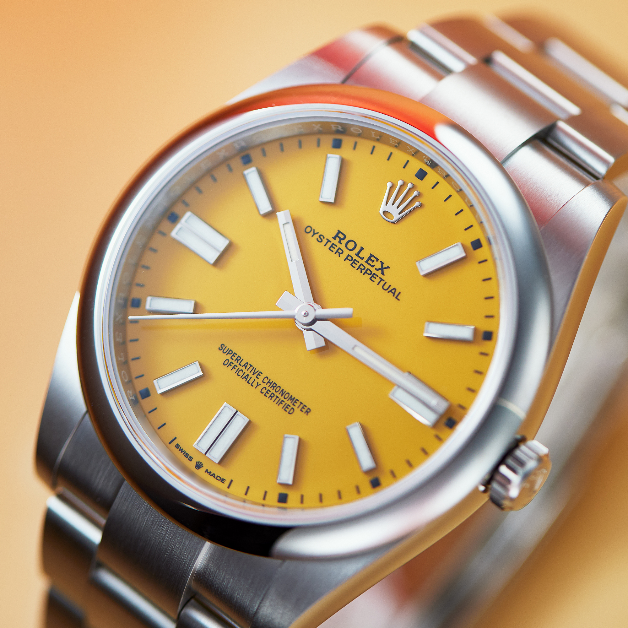 Oyster Perpetual Steel Yellow Dial 41mm Product Image 13