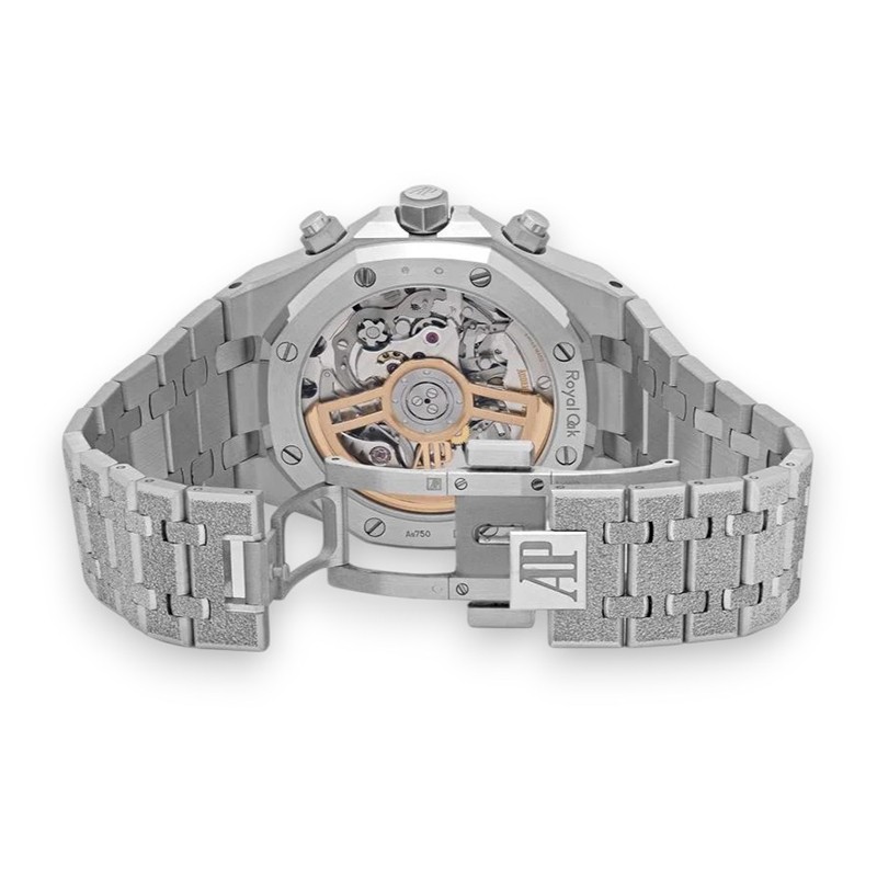 Royal Oak Chronograph Frosted White Gold Blue Dial 41mm Product Image 4