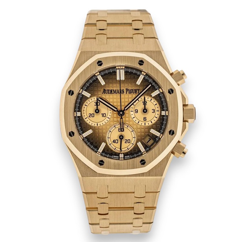 Audemars Piguet Royal Oak Chronograph Yellow Gold Champagne Dial