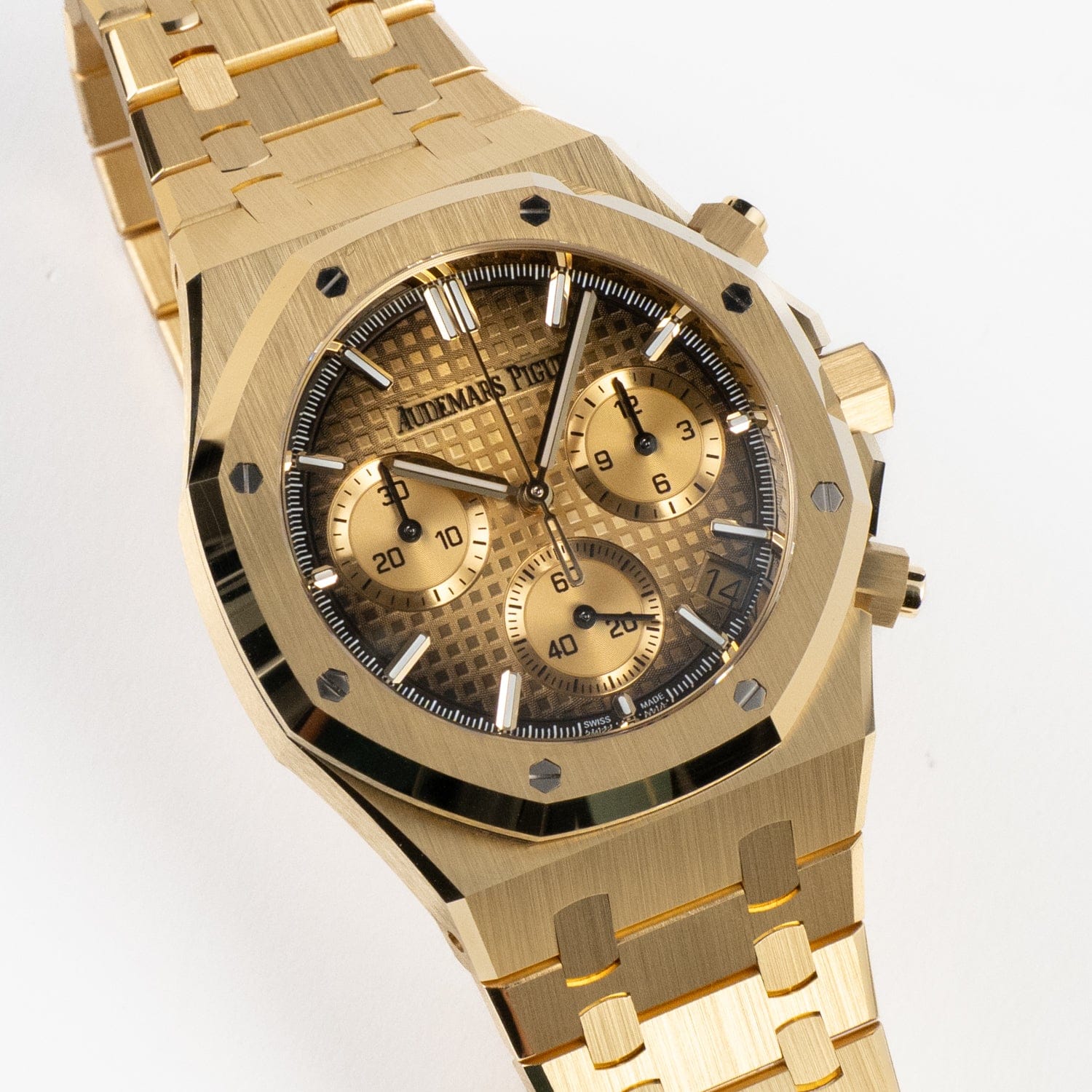 Audemars Piguet Royal Oak Chronograph Yellow Gold Champagne Dial