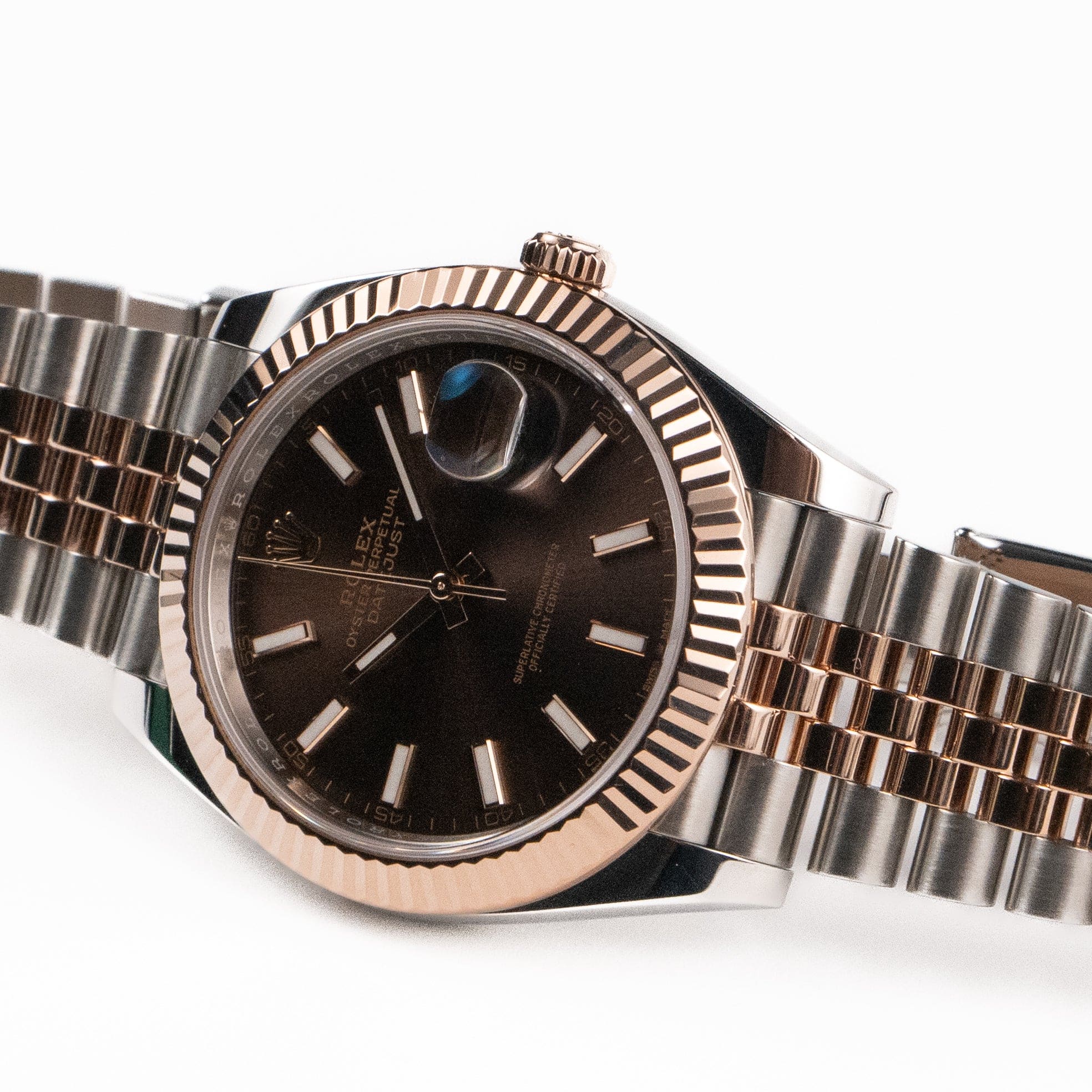 Datejust Rose Gold & Steel Jubilee Brown Dial 41mm Product Image 2