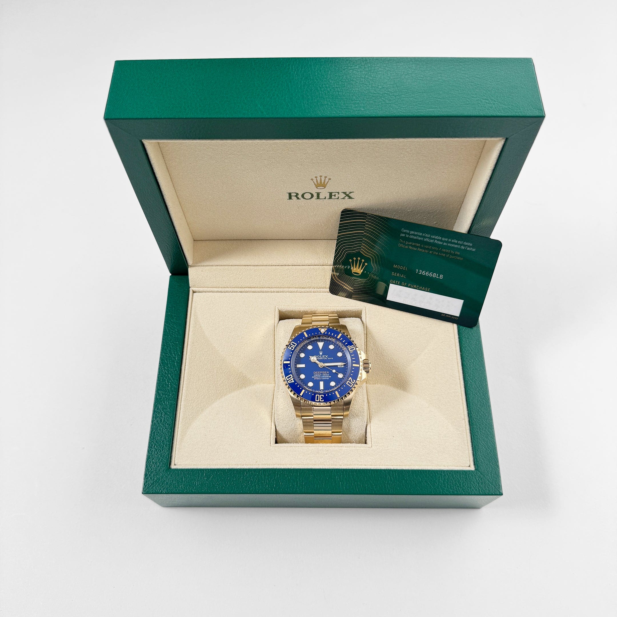 Sea-Dweller Deepsea Yellow Gold Blue Dial 44mm Product Image 8